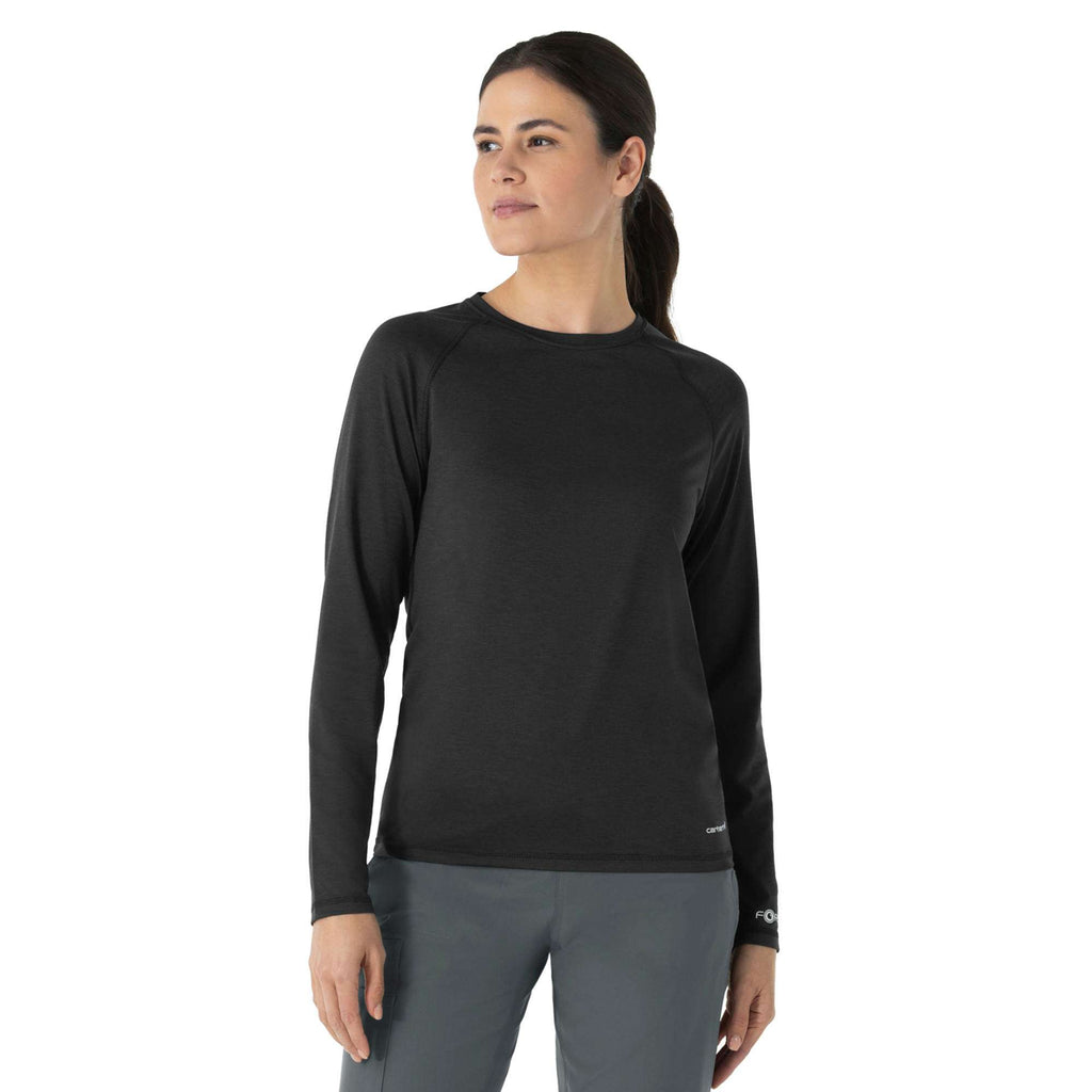 Women's force sub-scrubs heathered performance long sleeve tee