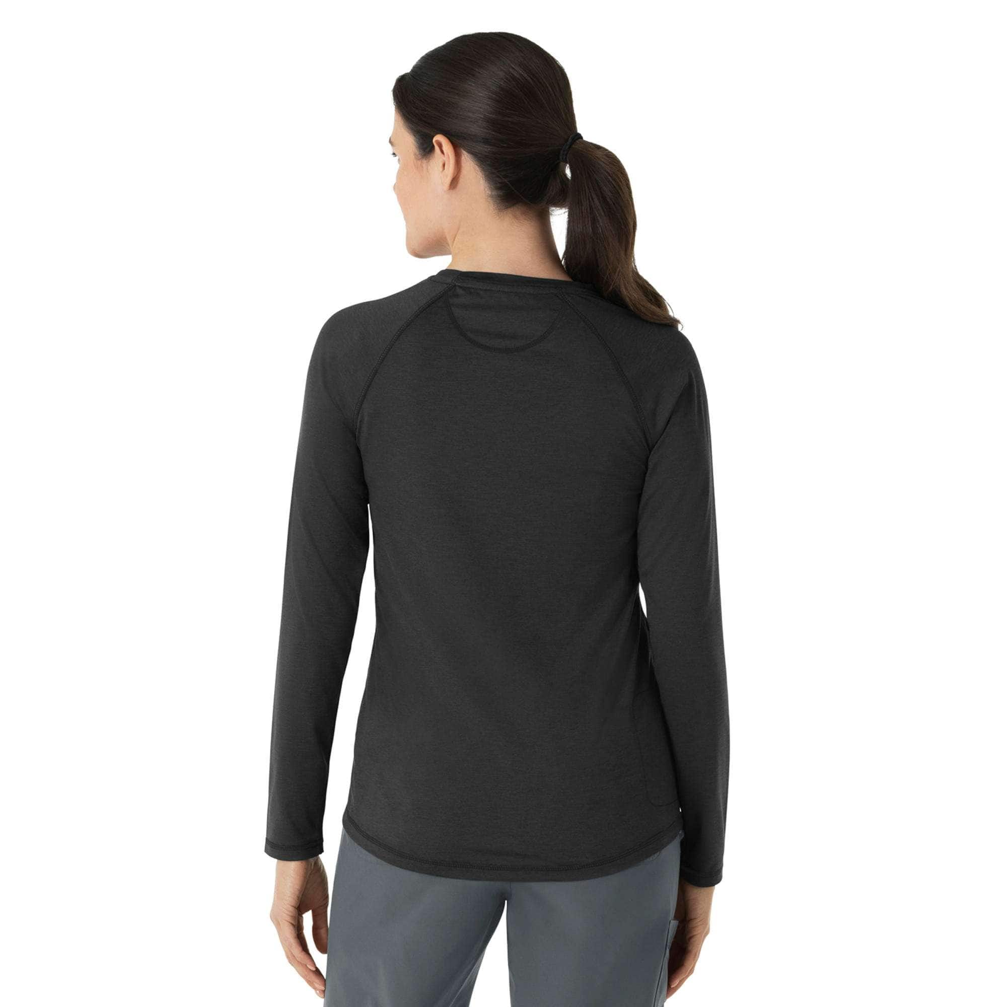 Women's force sub-scrubs heathered performance long sleeve tee