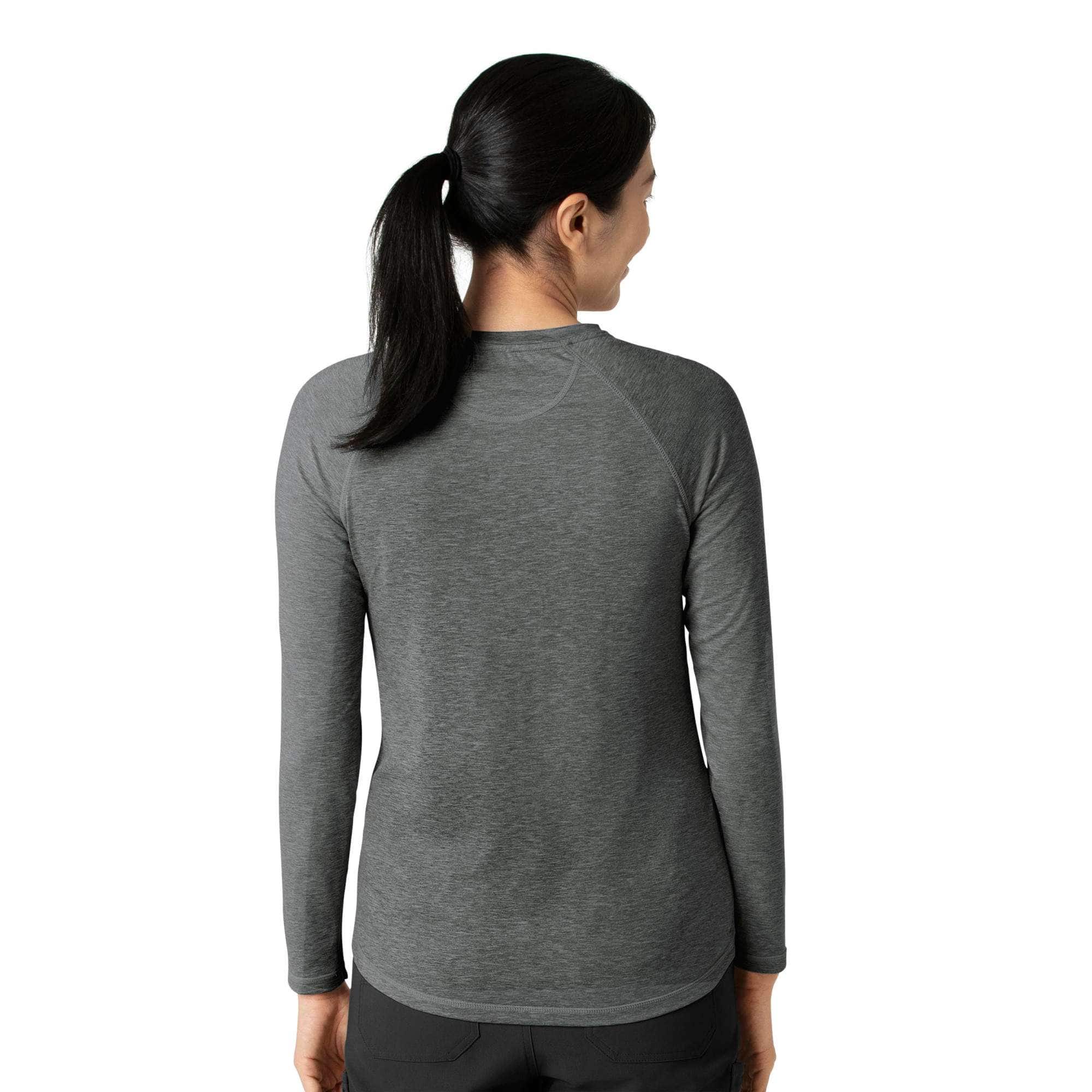 Women's force sub-scrubs heathered performance long sleeve tee