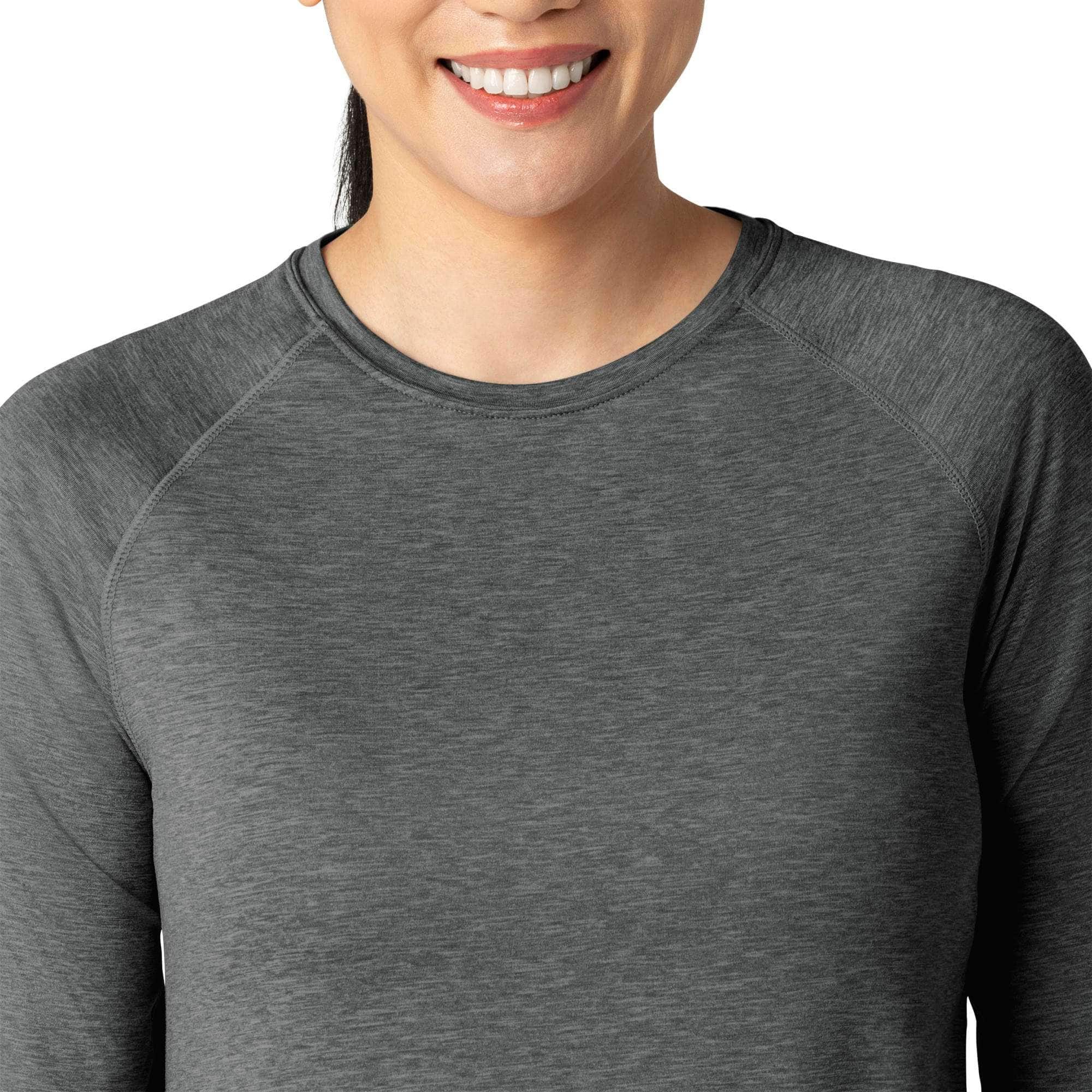 Women's force sub-scrubs heathered performance long sleeve tee
