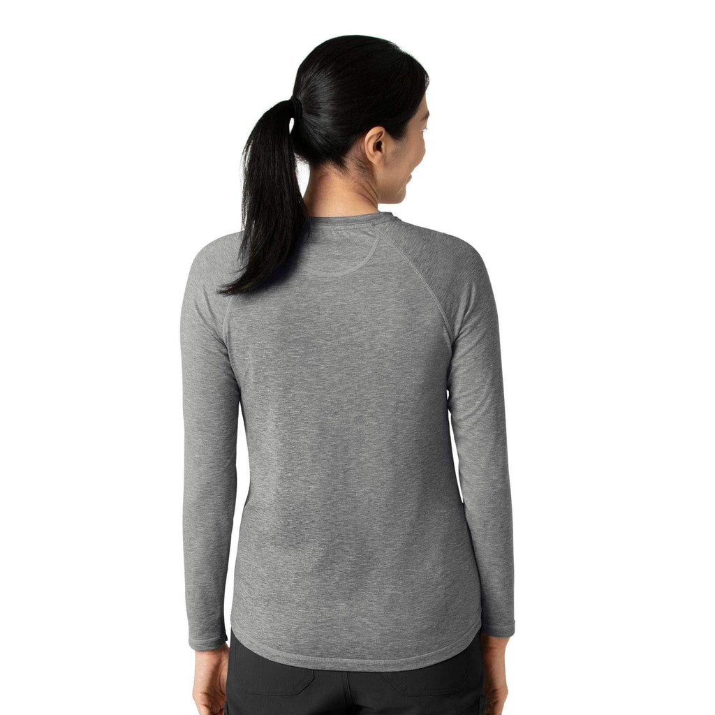 Women's force sub-scrubs heathered performance long sleeve tee