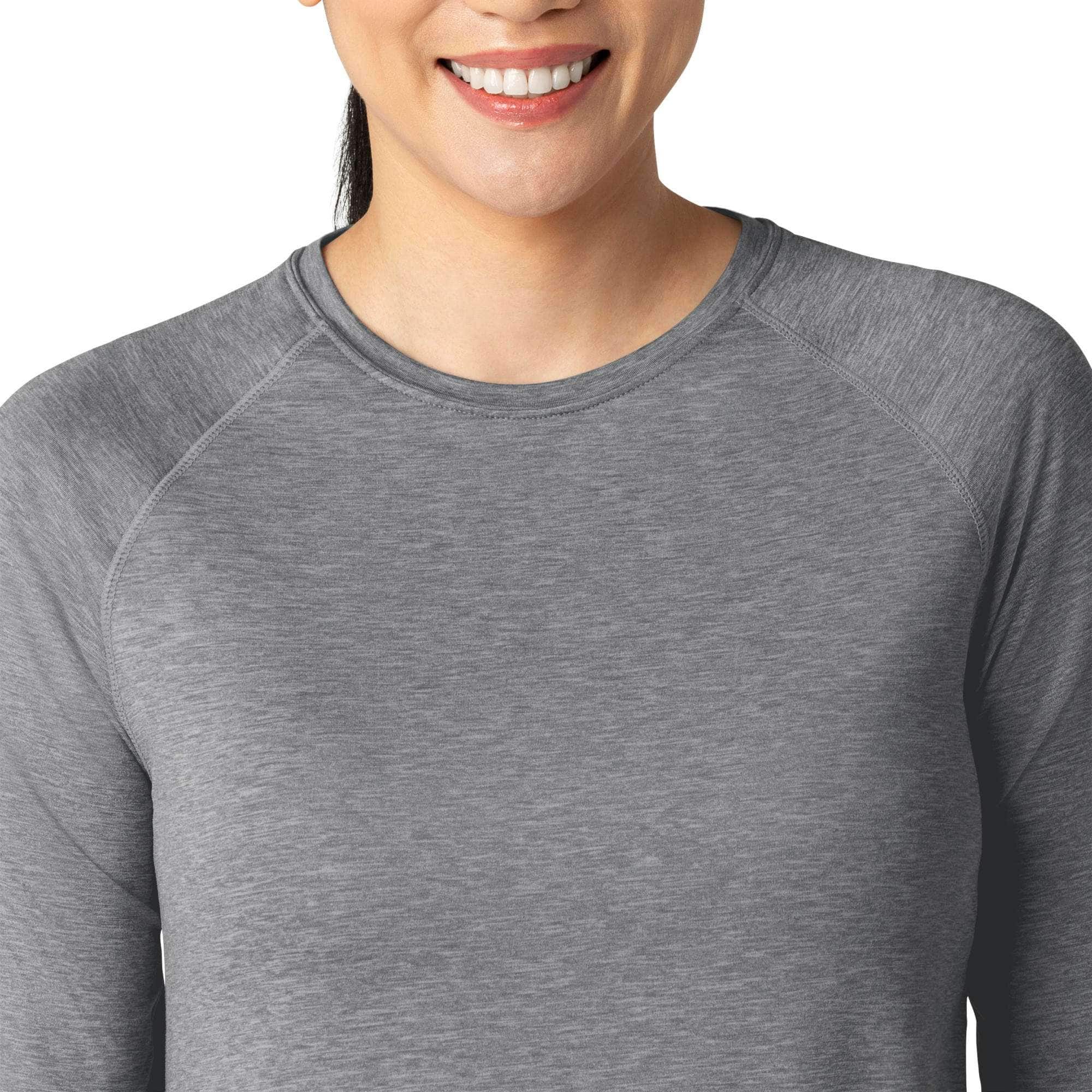 Women's force sub-scrubs heathered performance long sleeve tee