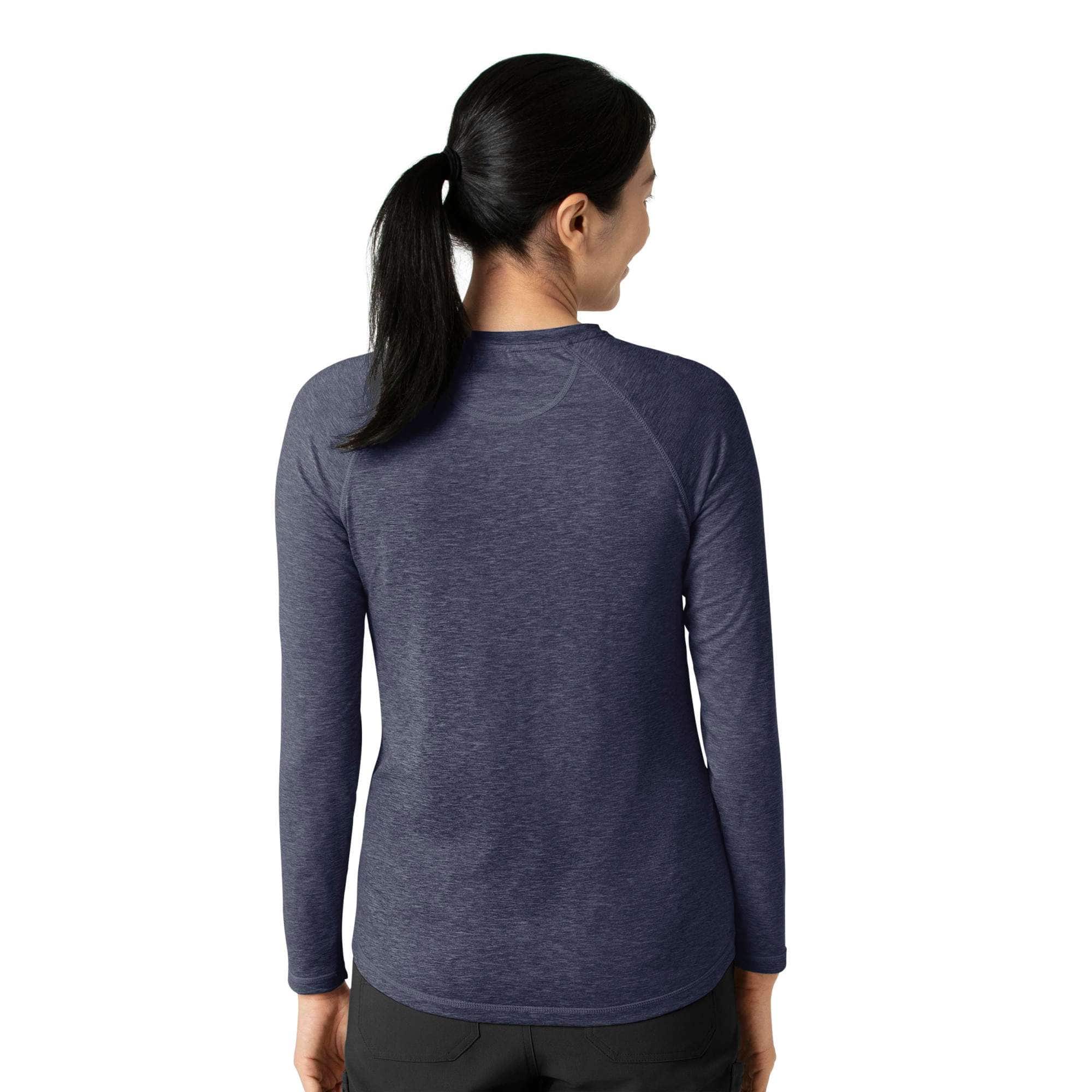 Women's force sub-scrubs heathered performance long sleeve tee
