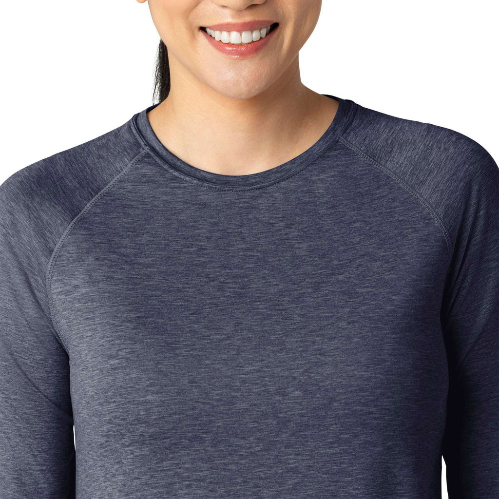 Women's force sub-scrubs heathered performance long sleeve tee