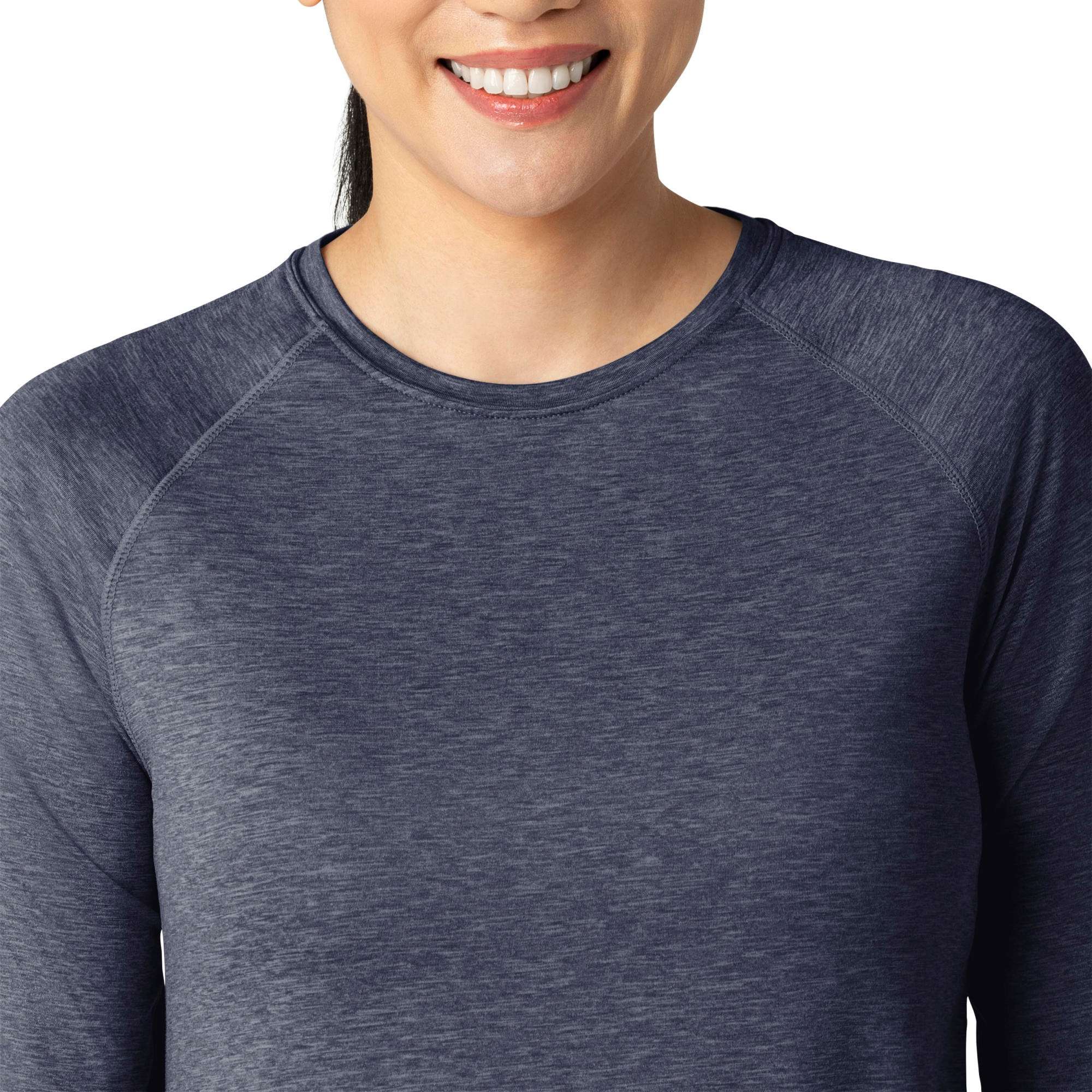 Women's force sub-scrubs heathered performance long sleeve tee