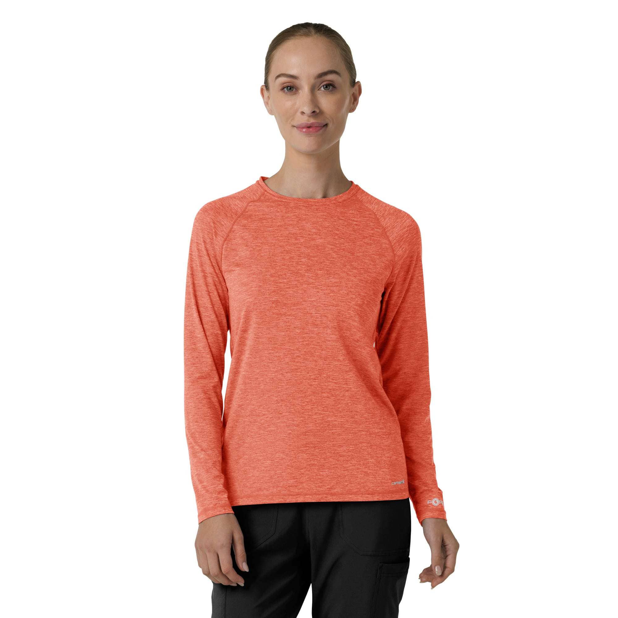 Women's force sub-scrubs heathered performance long sleeve tee