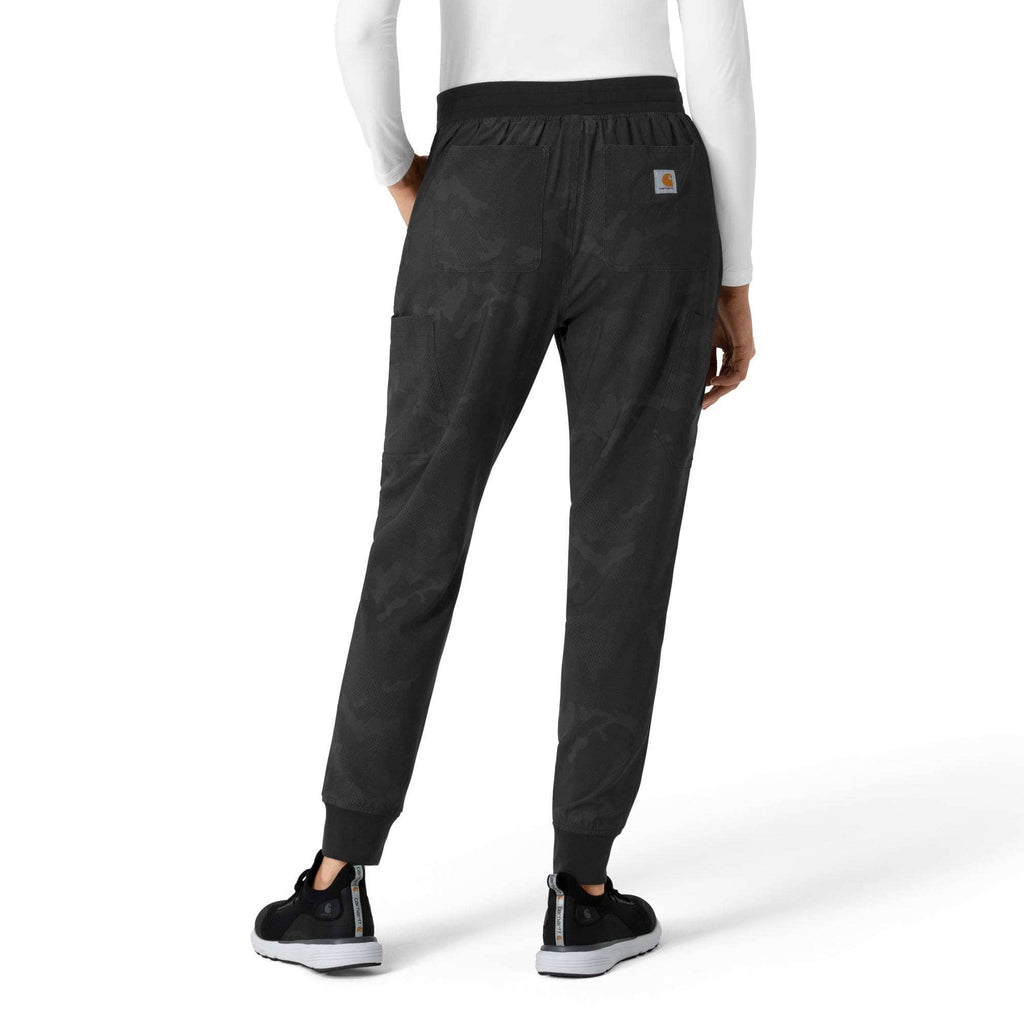 Women's printed cargo jogger scrub pant