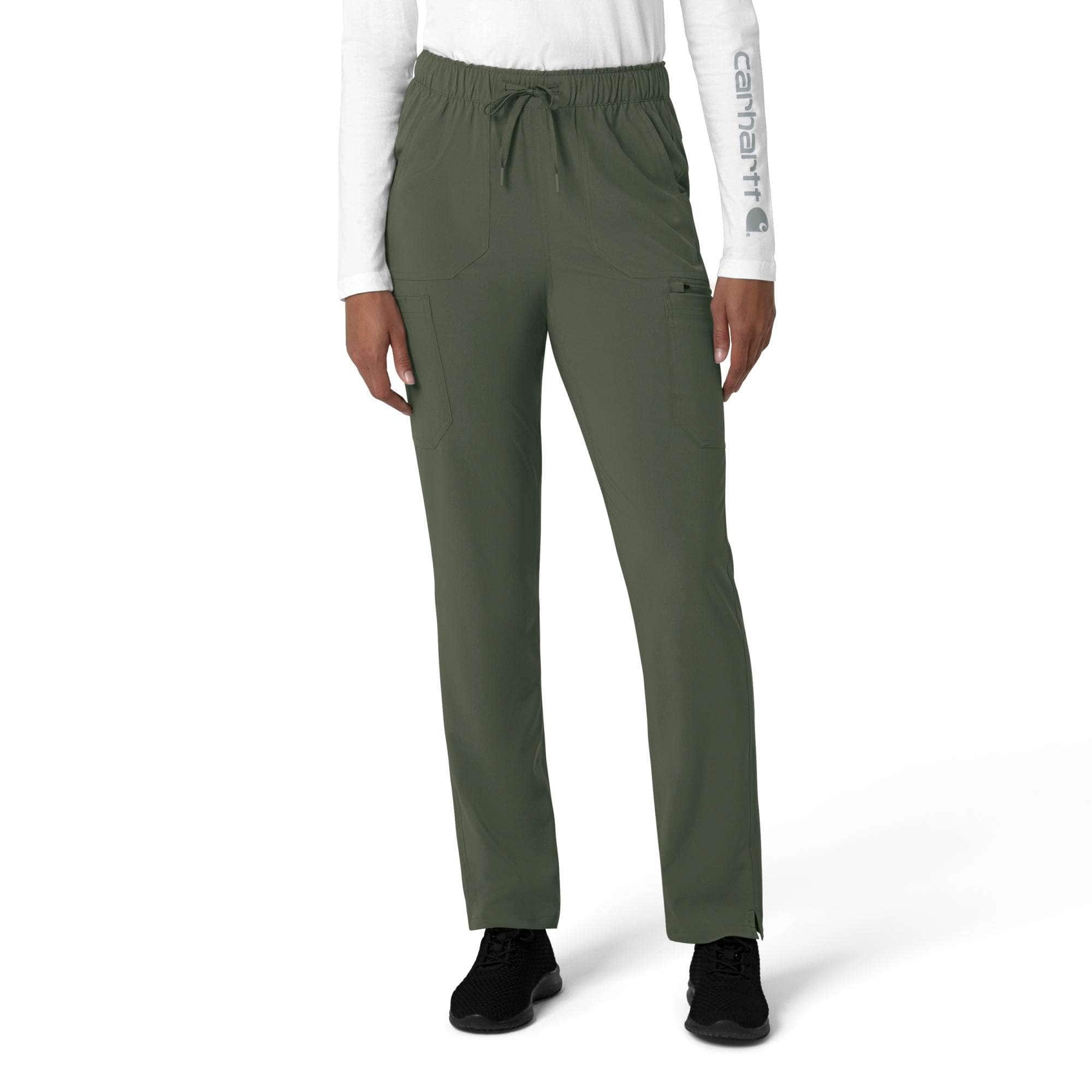 Women's force cross-flex  straight leg cargo scrub pant