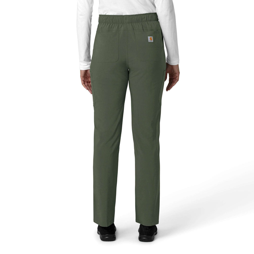 Women's force cross-flex  straight leg cargo scrub pant