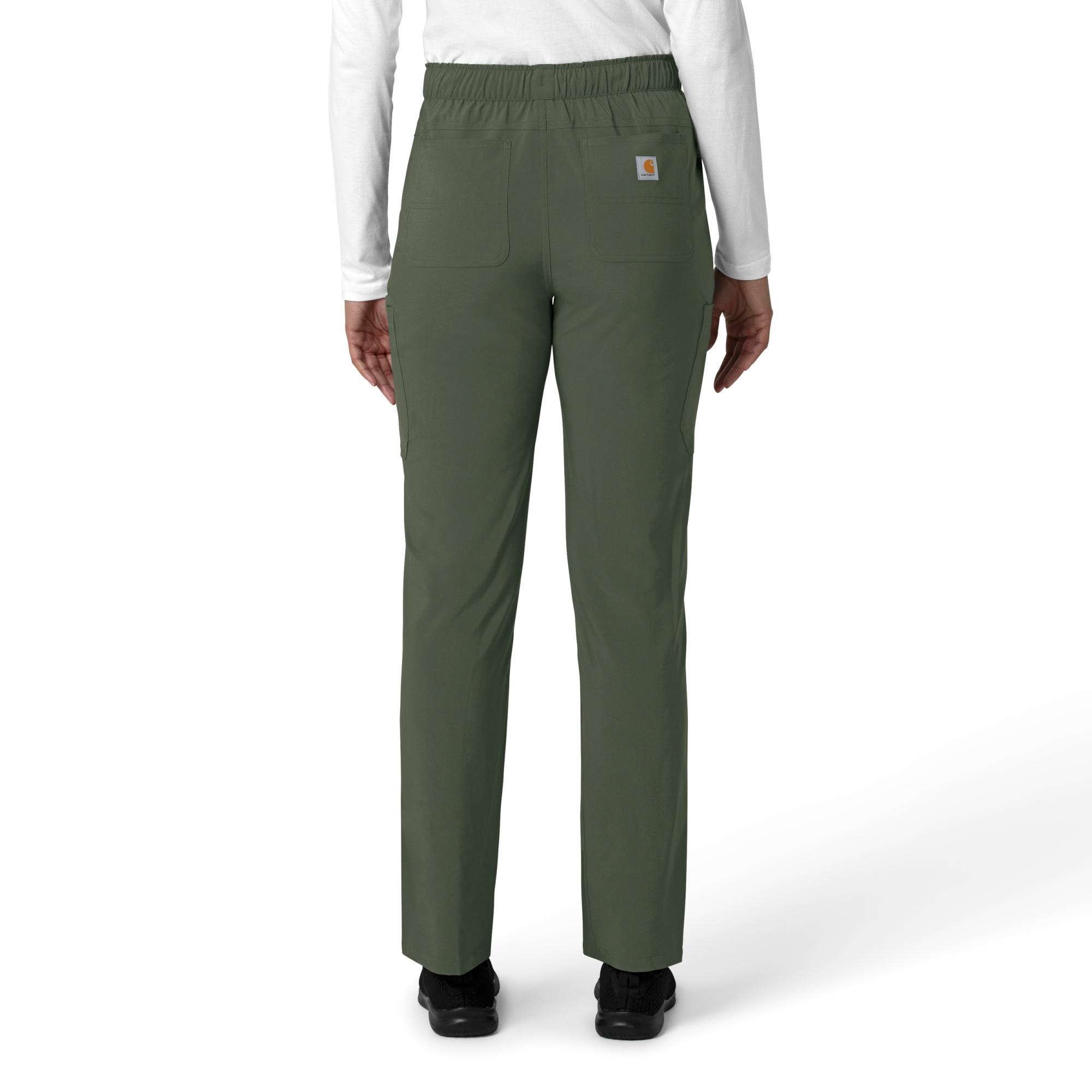 Women's force cross-flex  straight leg cargo scrub pant