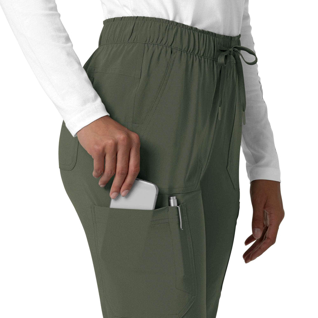 Women's force cross-flex  straight leg cargo scrub pant