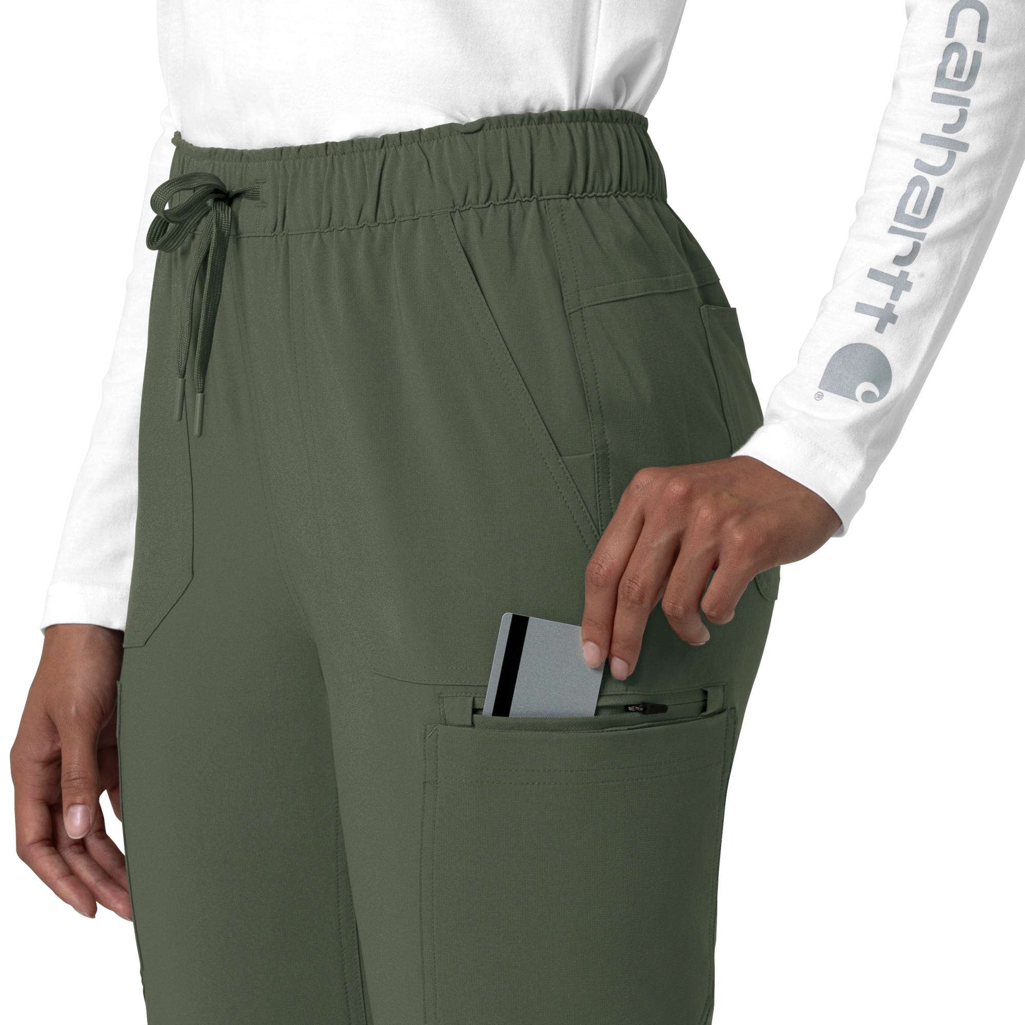 Women's force cross-flex  straight leg cargo scrub pant