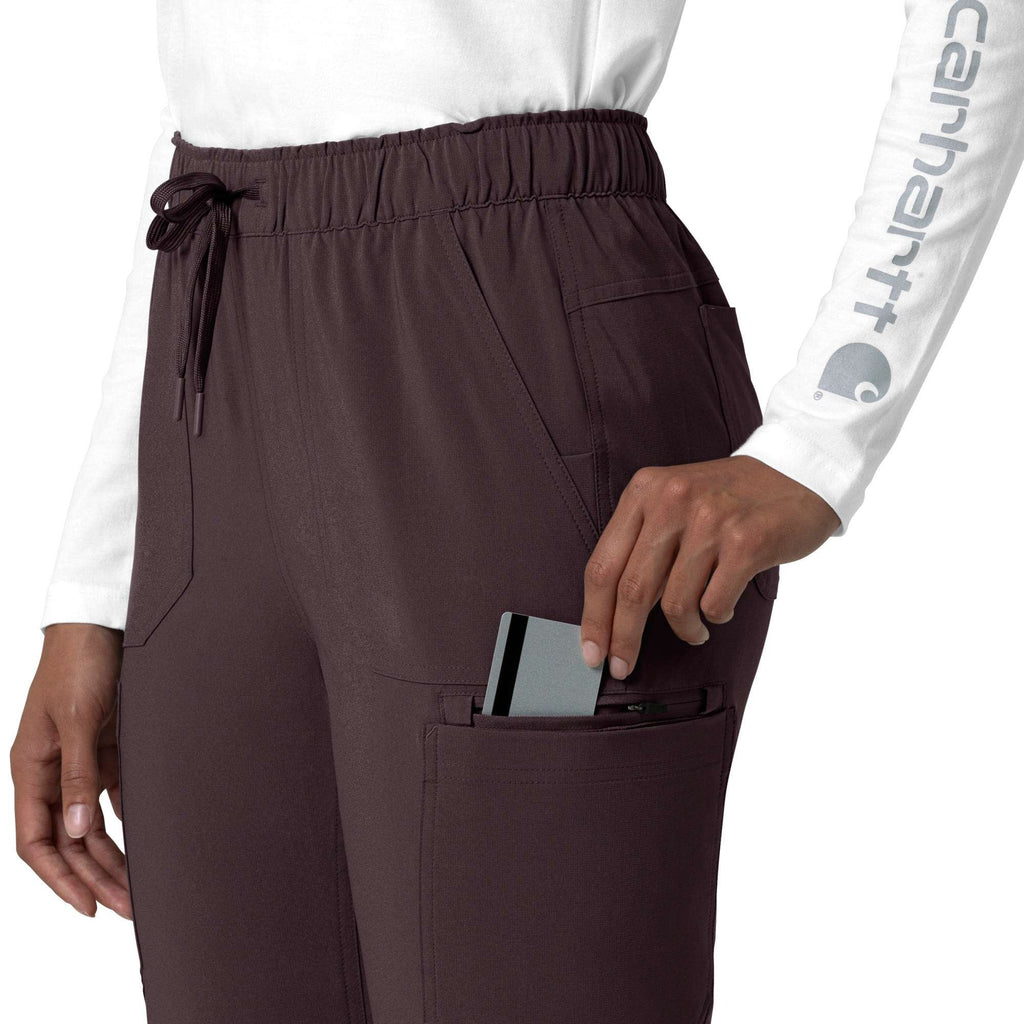 Women's force cross-flex  straight leg cargo scrub pant