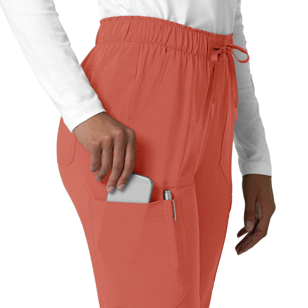 Women's force cross-flex  straight leg cargo scrub pant