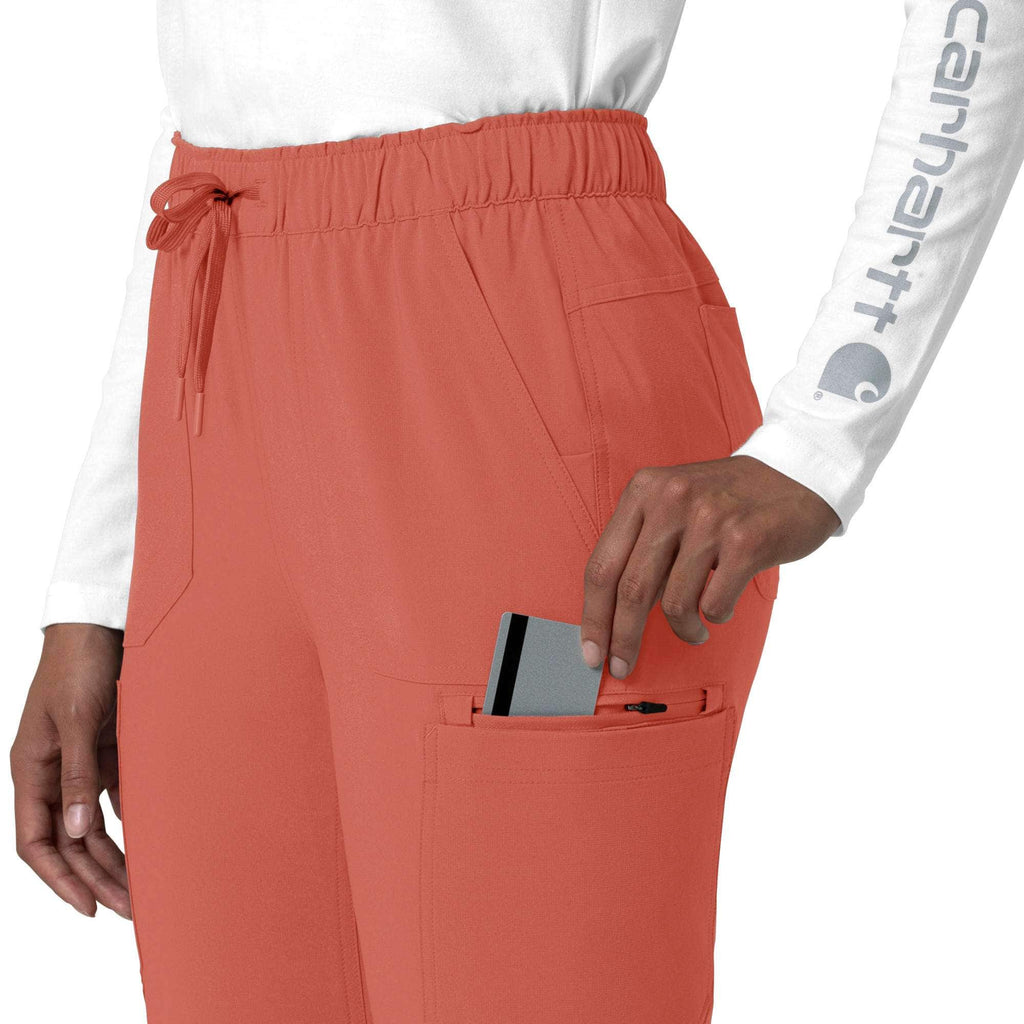 Women's force cross-flex  straight leg cargo scrub pant