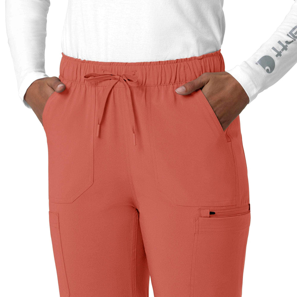 Women's force cross-flex  straight leg cargo scrub pant