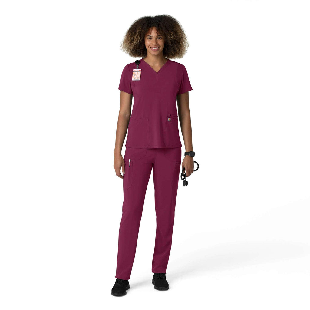 Women's force cross-flex  straight leg cargo scrub pant