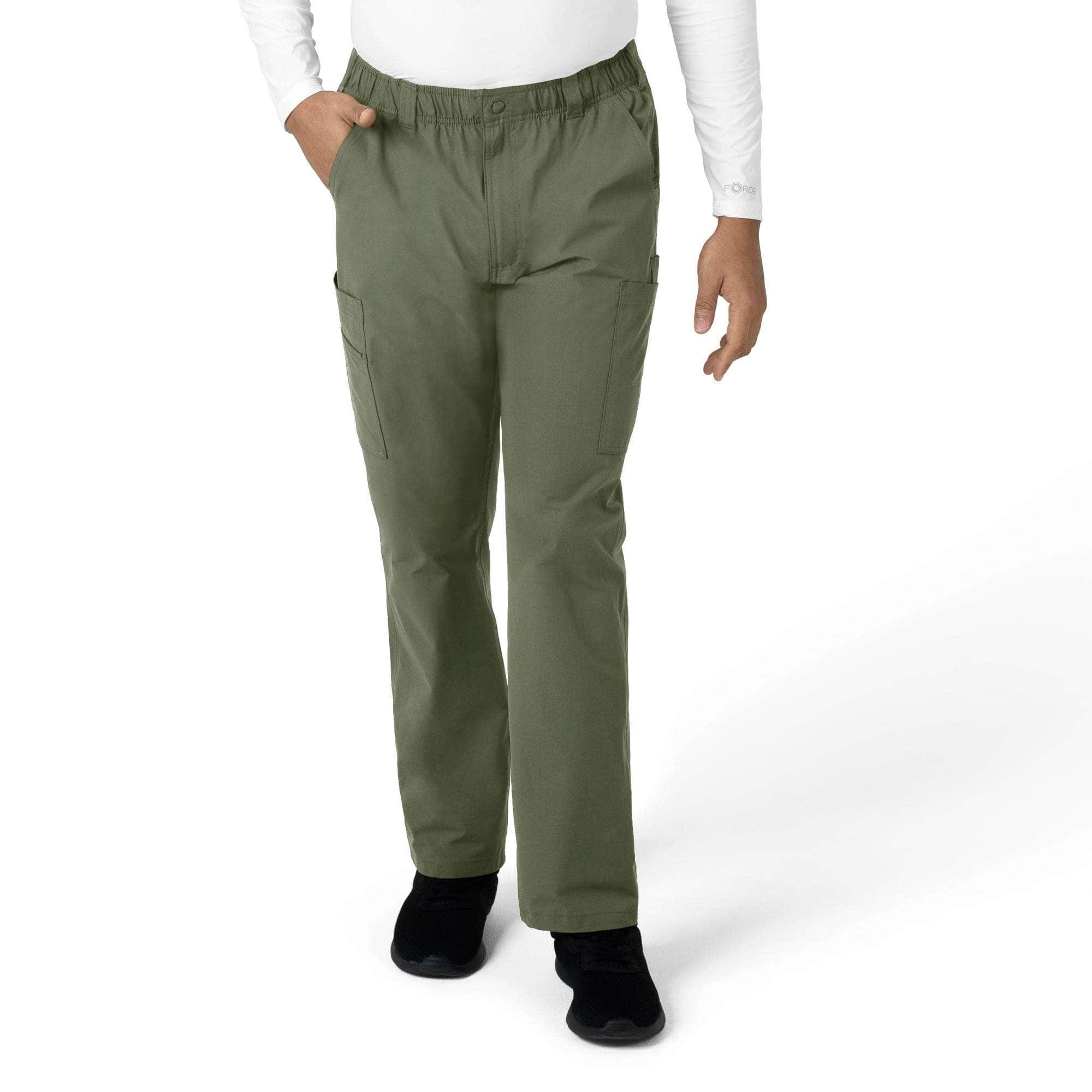 Force essentials straight leg cargo scrub pant