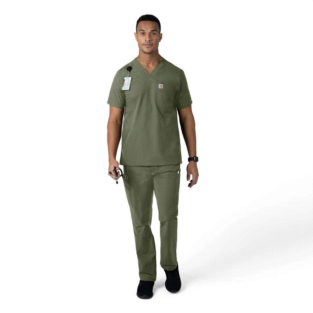 Force essentials straight leg cargo scrub pant