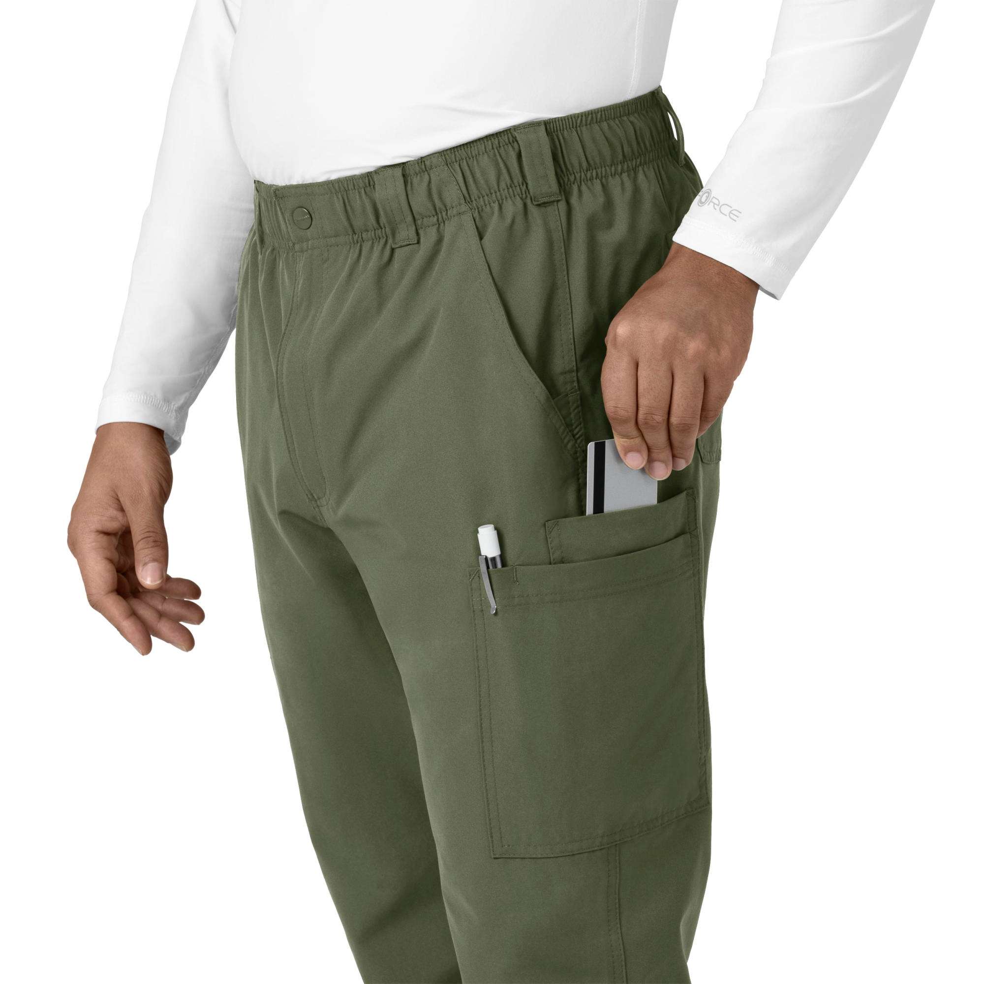 Force essentials straight leg cargo scrub pant