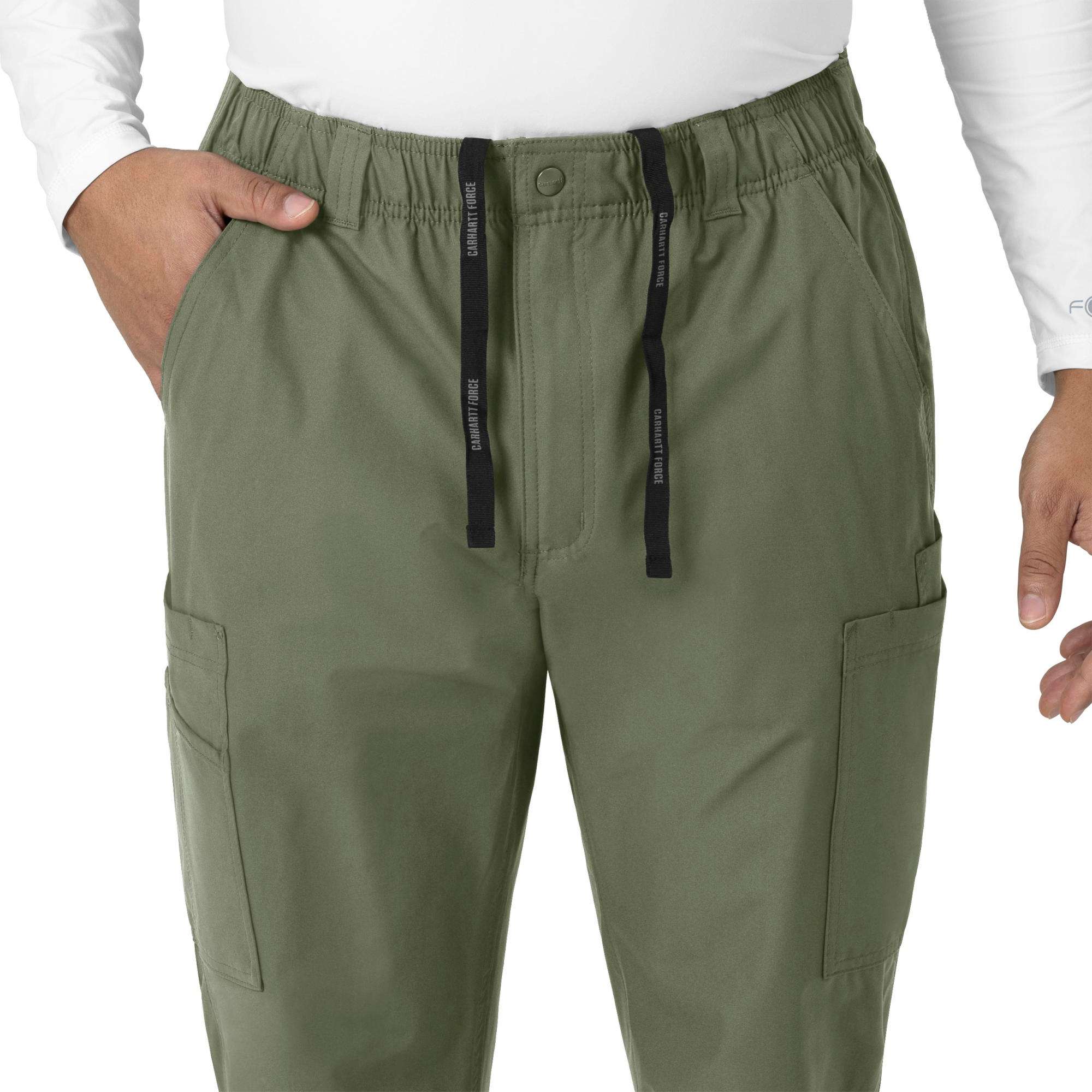 Force essentials straight leg cargo scrub pant