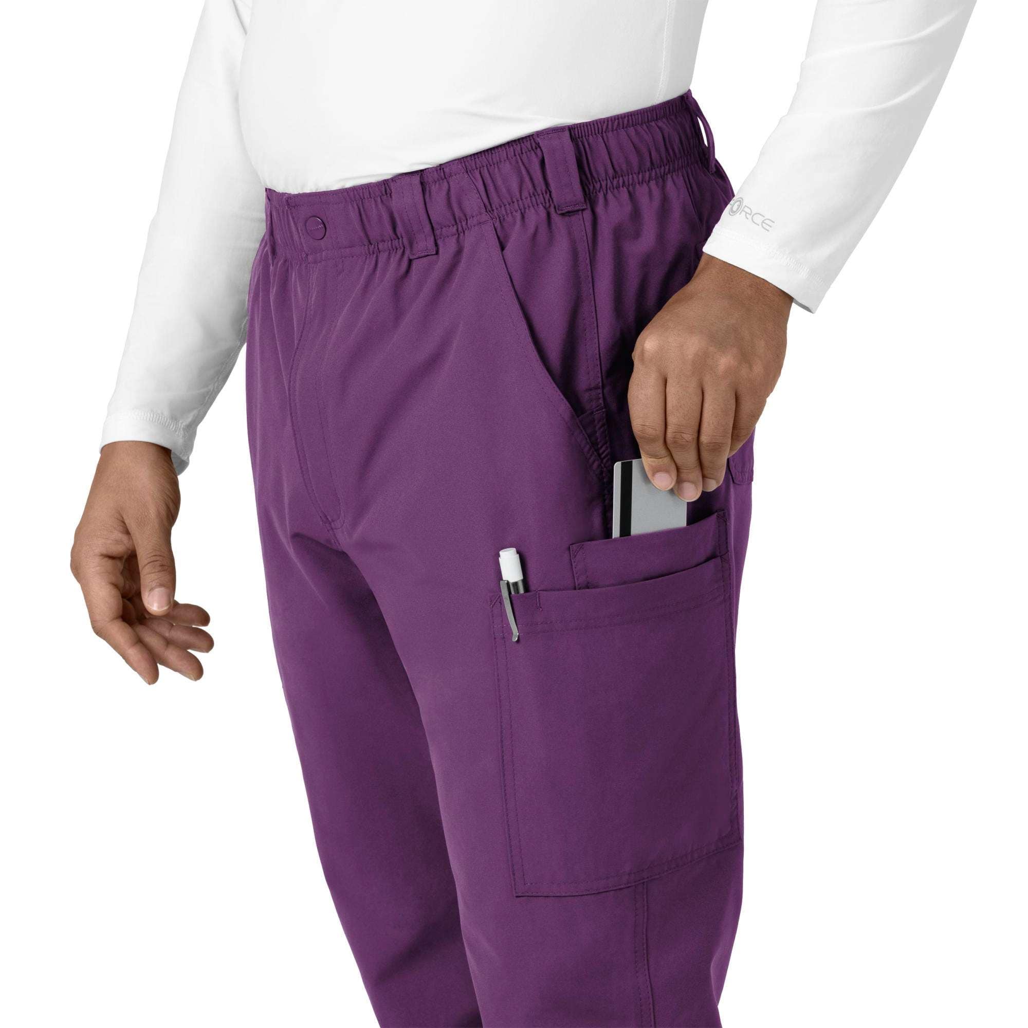 Force essentials straight leg cargo scrub pant