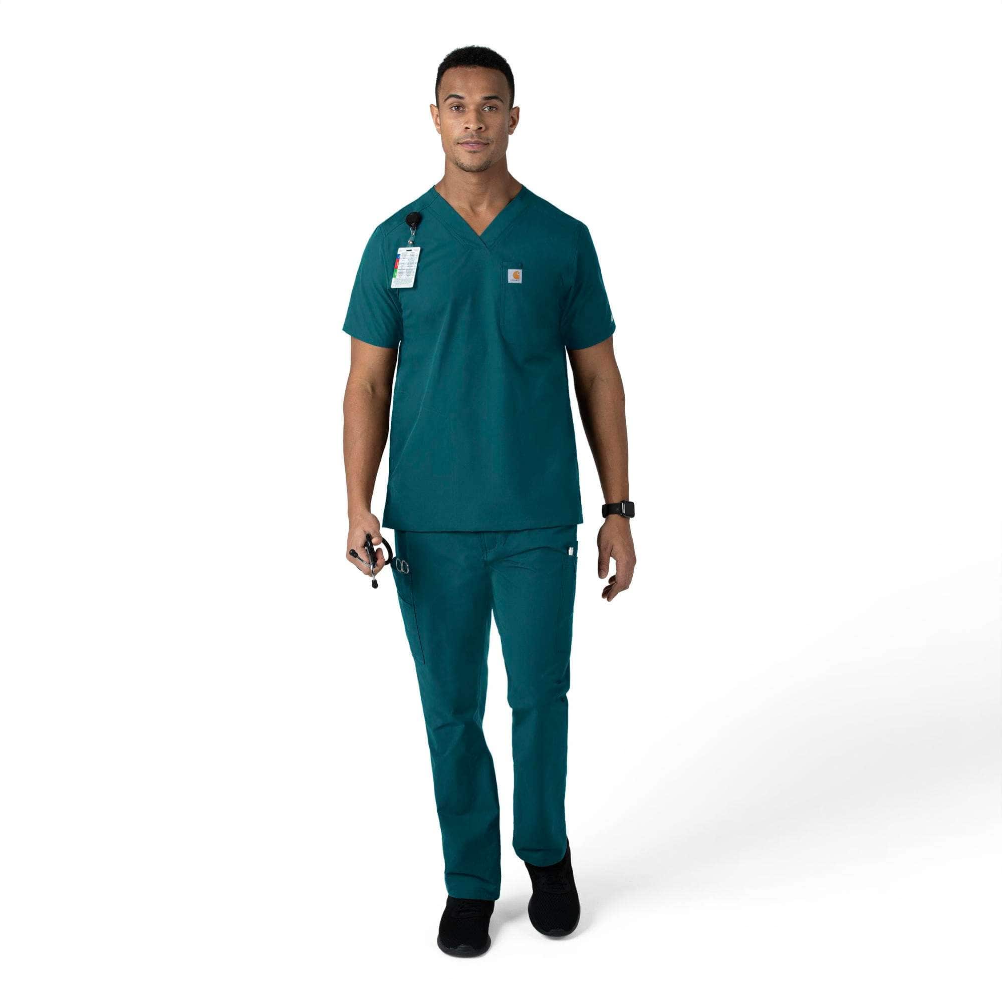 Force essentials straight leg cargo scrub pant
