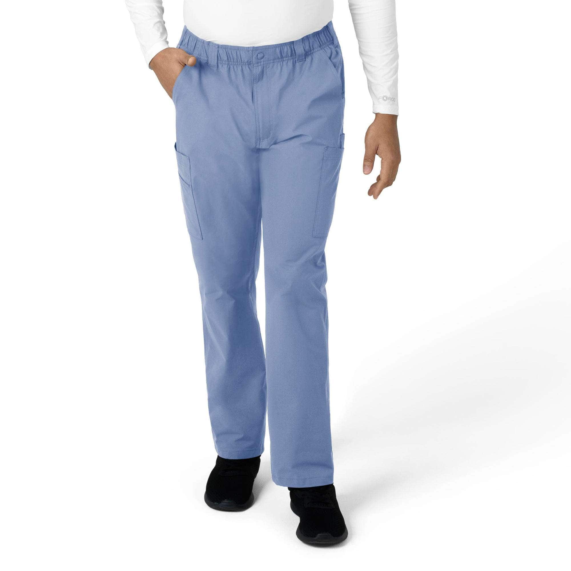 Force essentials straight leg cargo scrub pant