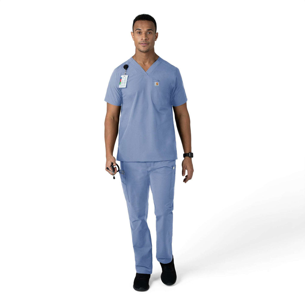 Force essentials straight leg cargo scrub pant
