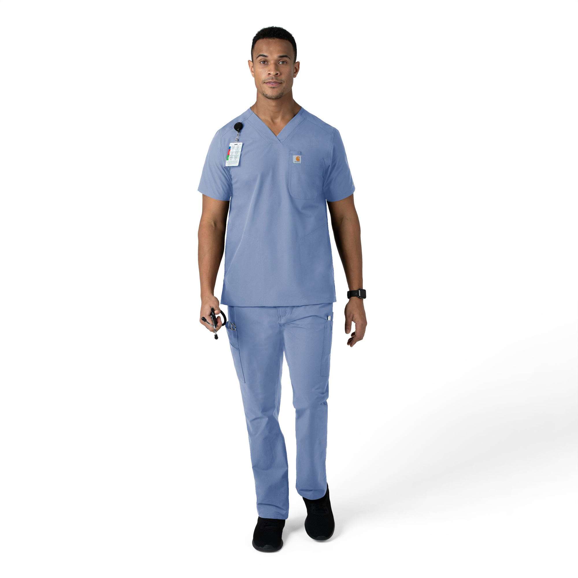 Force essentials straight leg cargo scrub pant
