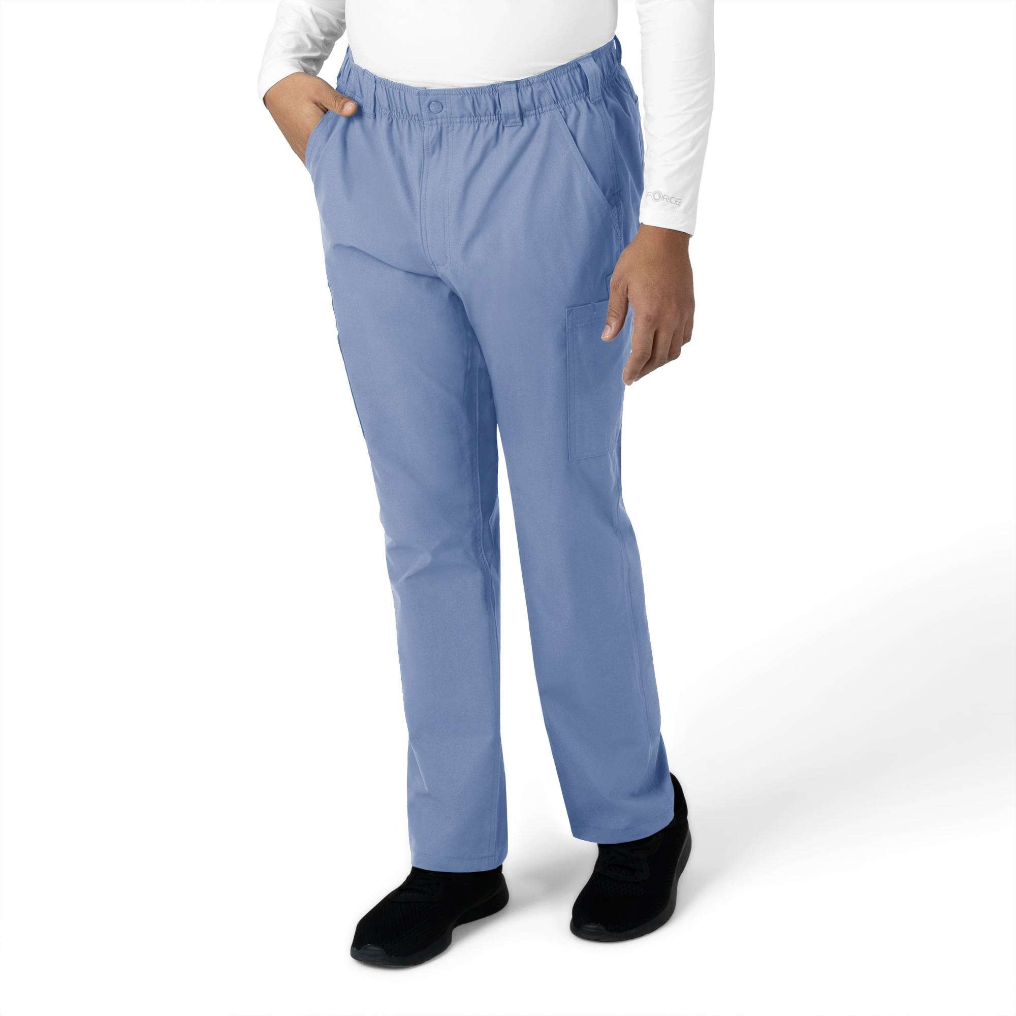Force essentials straight leg cargo scrub pant