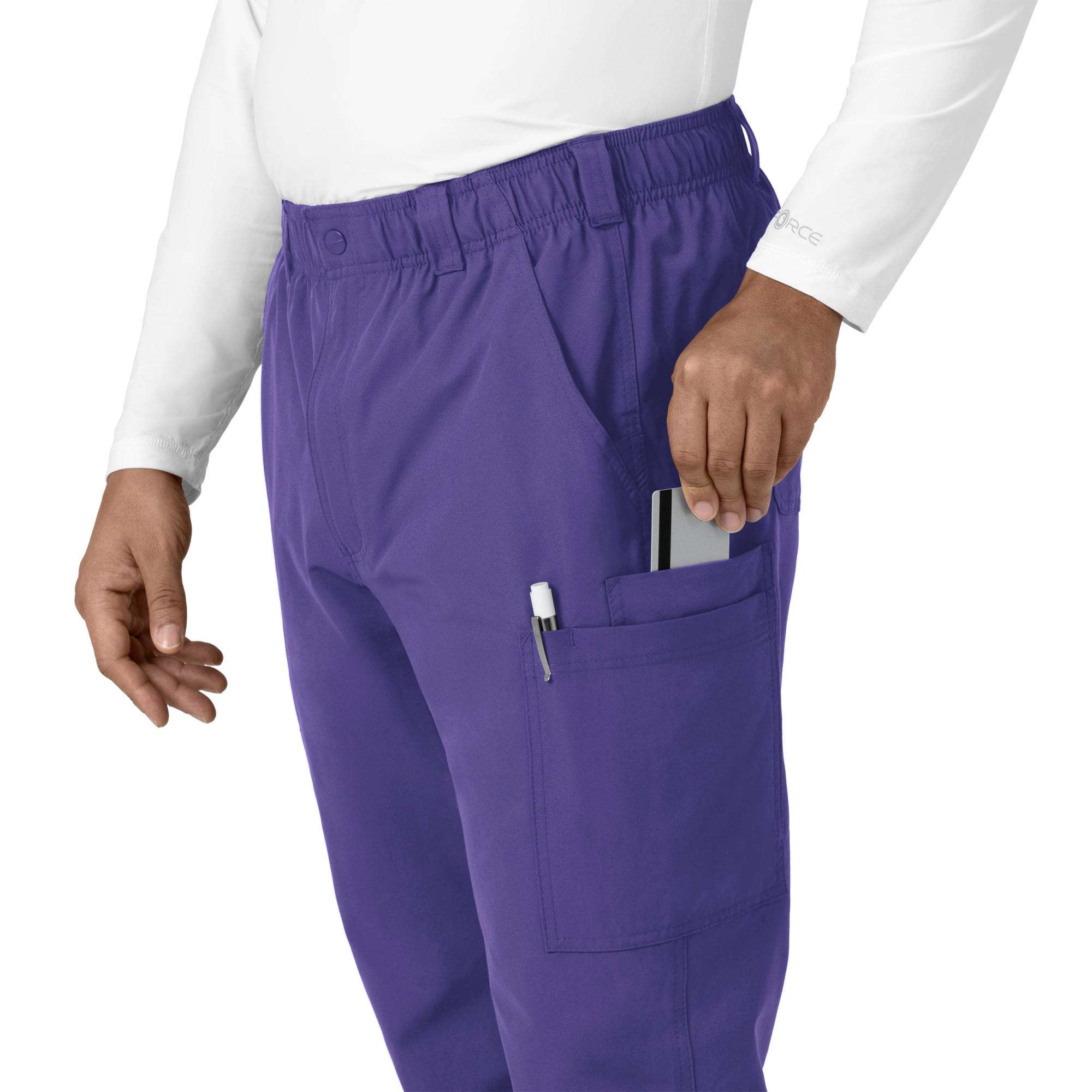 Force essentials straight leg cargo scrub pant