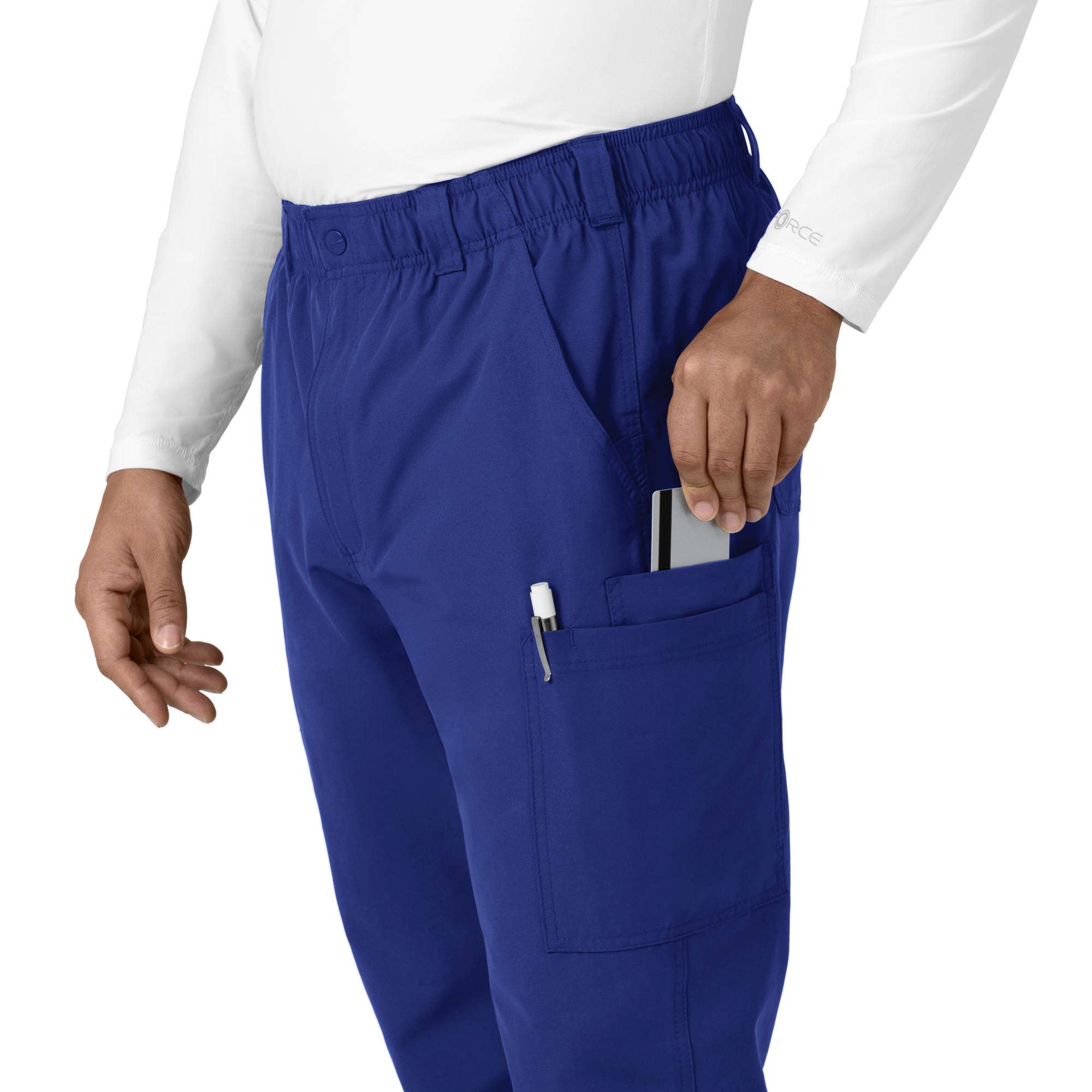 Force essentials straight leg cargo scrub pant