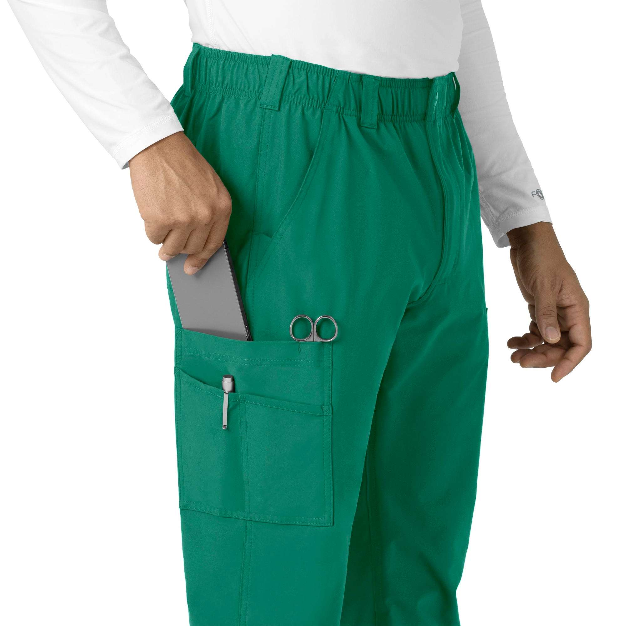 Force essentials straight leg cargo scrub pant