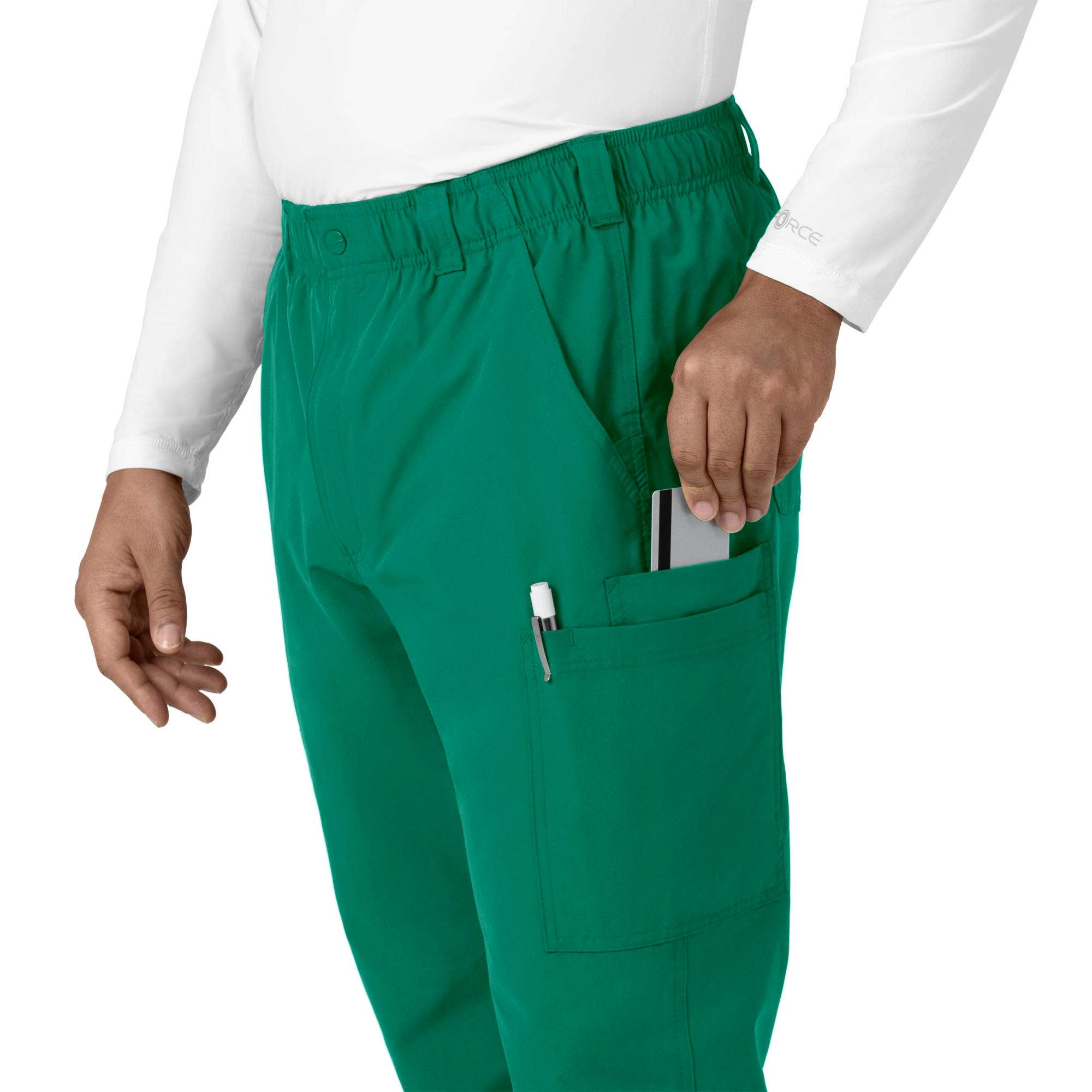 Force essentials straight leg cargo scrub pant