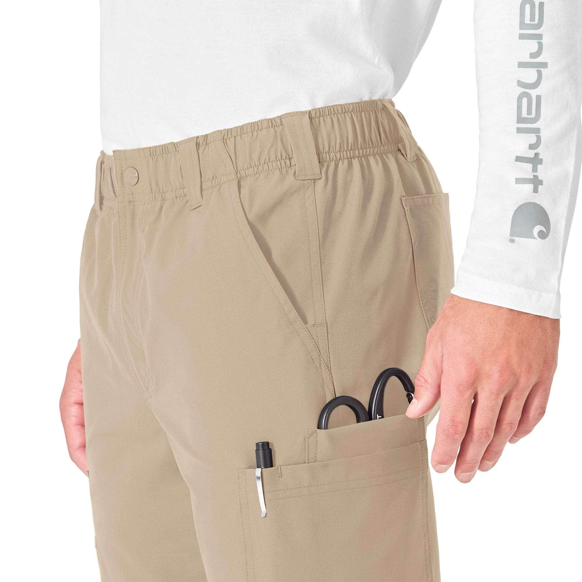 Force essentials straight leg cargo scrub pant