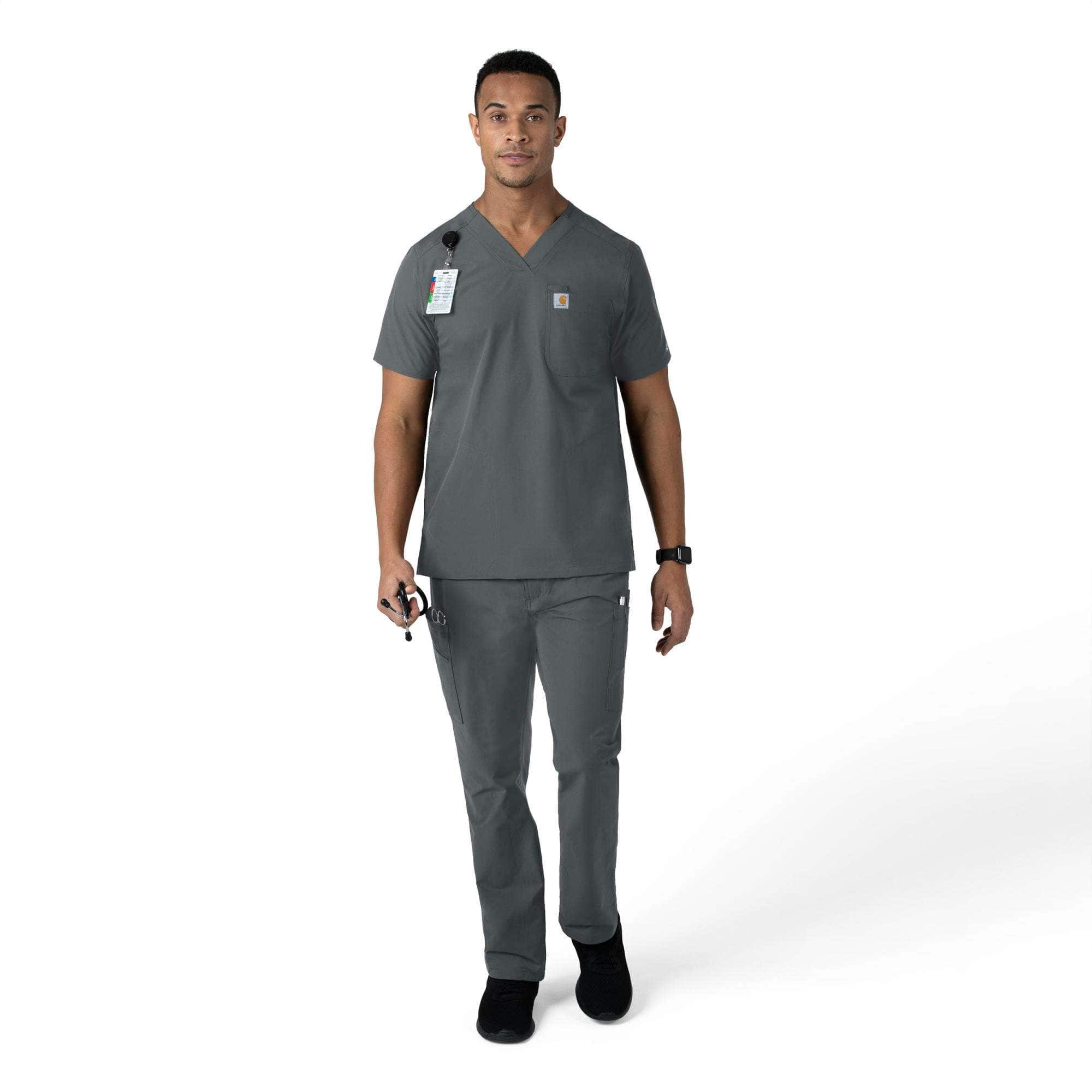 Force essentials straight leg cargo scrub pant