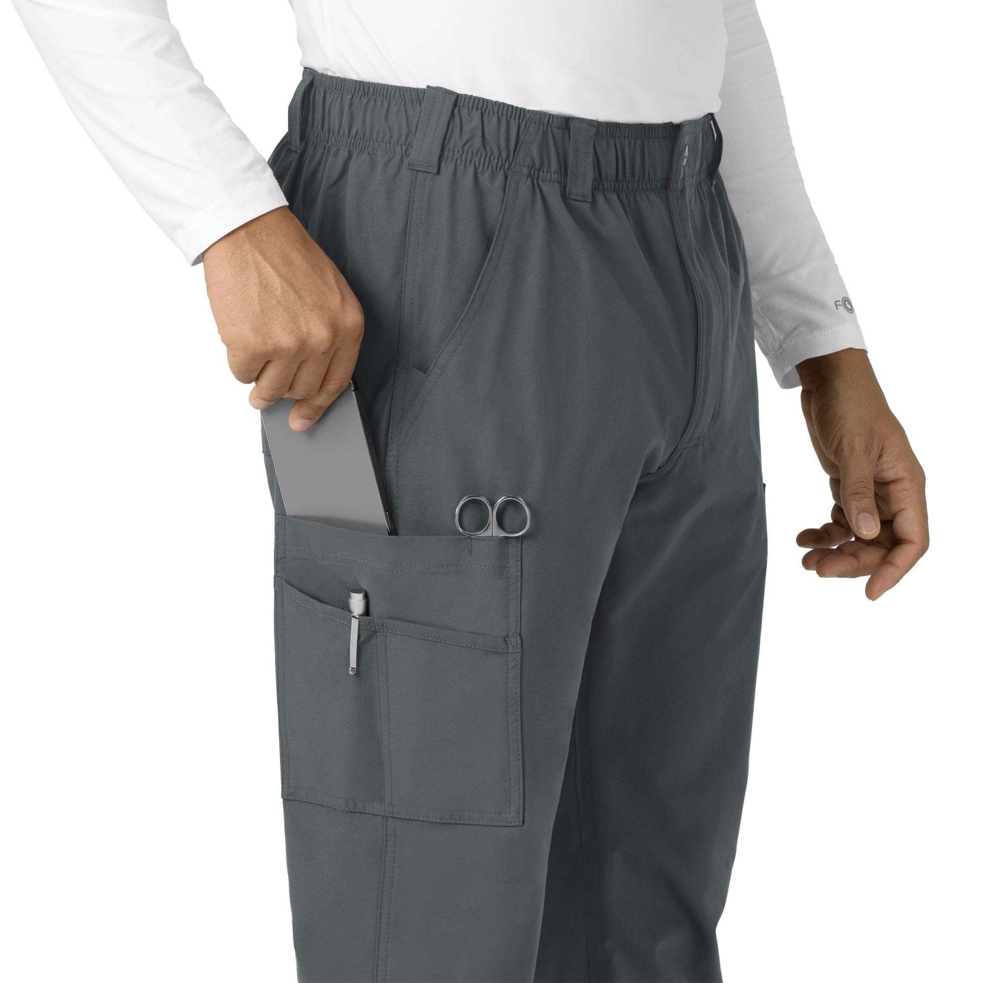Force essentials straight leg cargo scrub pant