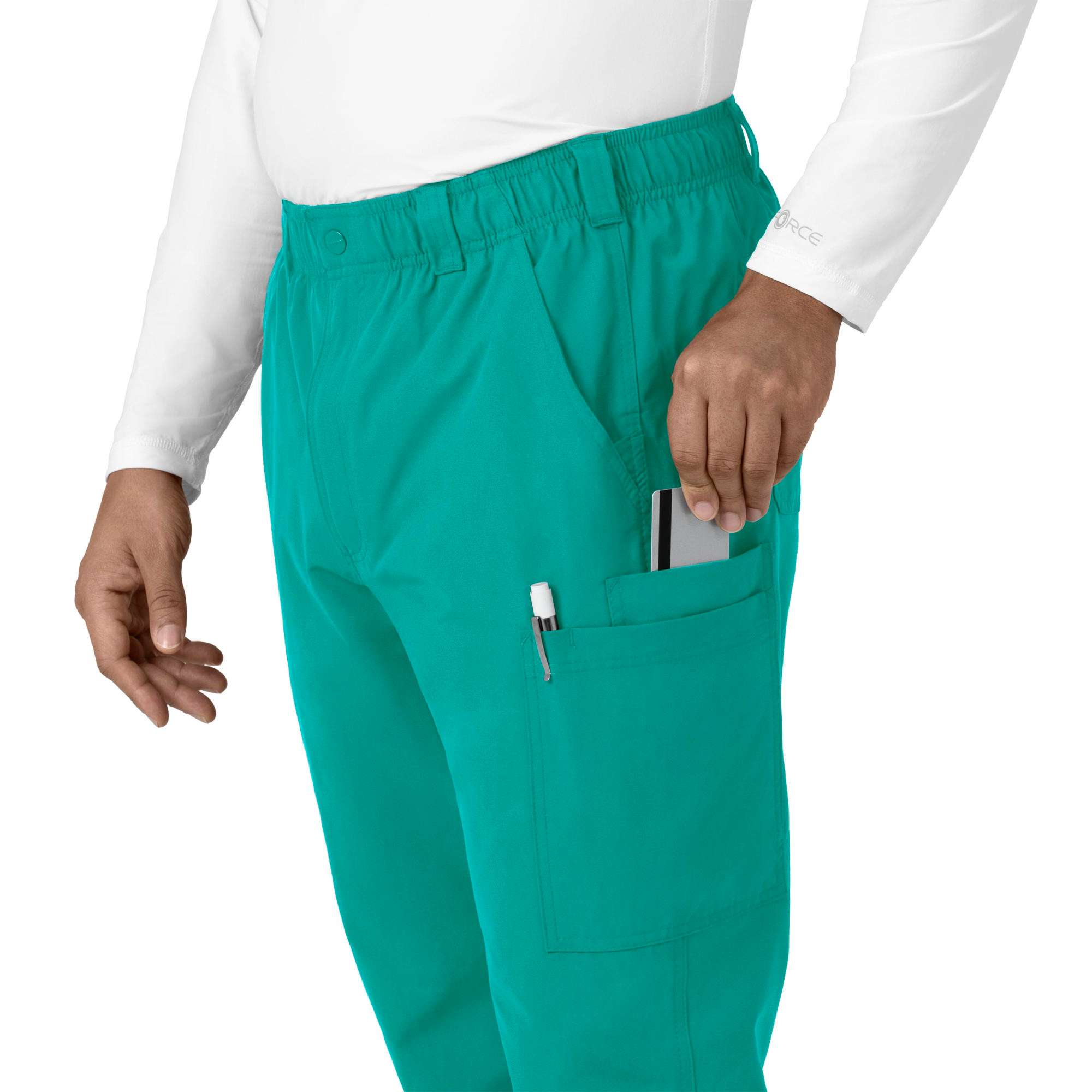 Force essentials straight leg cargo scrub pant