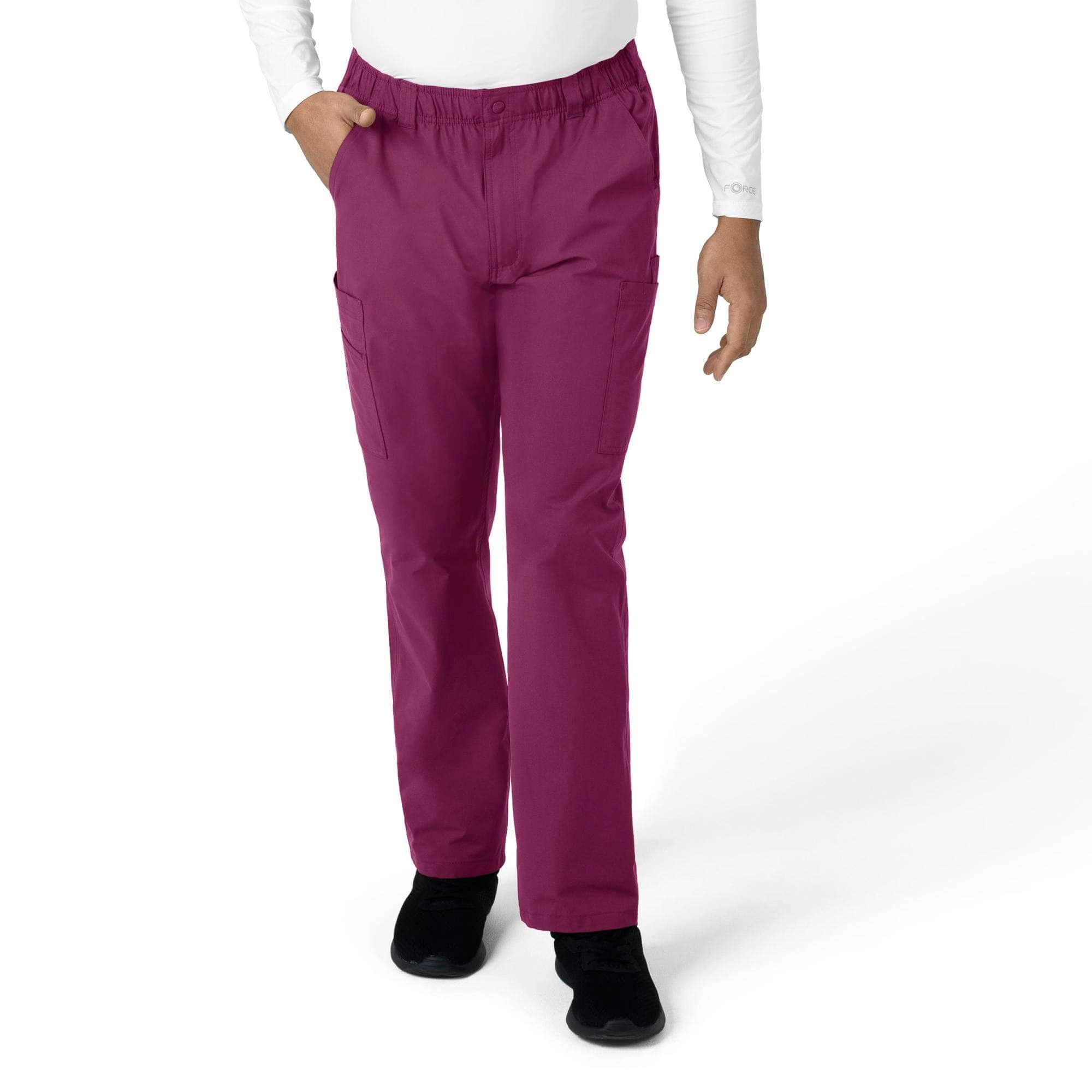 Force essentials straight leg cargo scrub pant