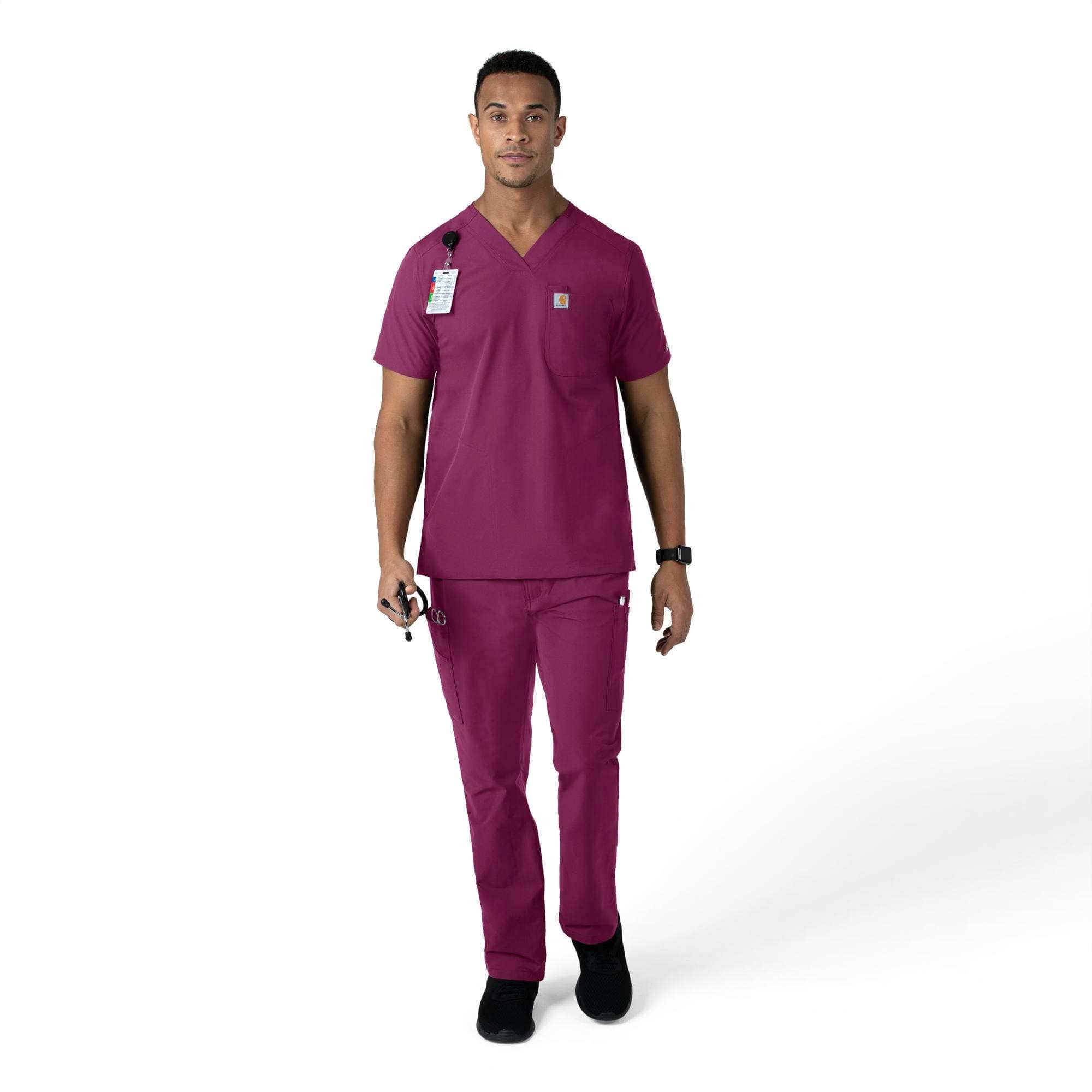 Force essentials straight leg cargo scrub pant