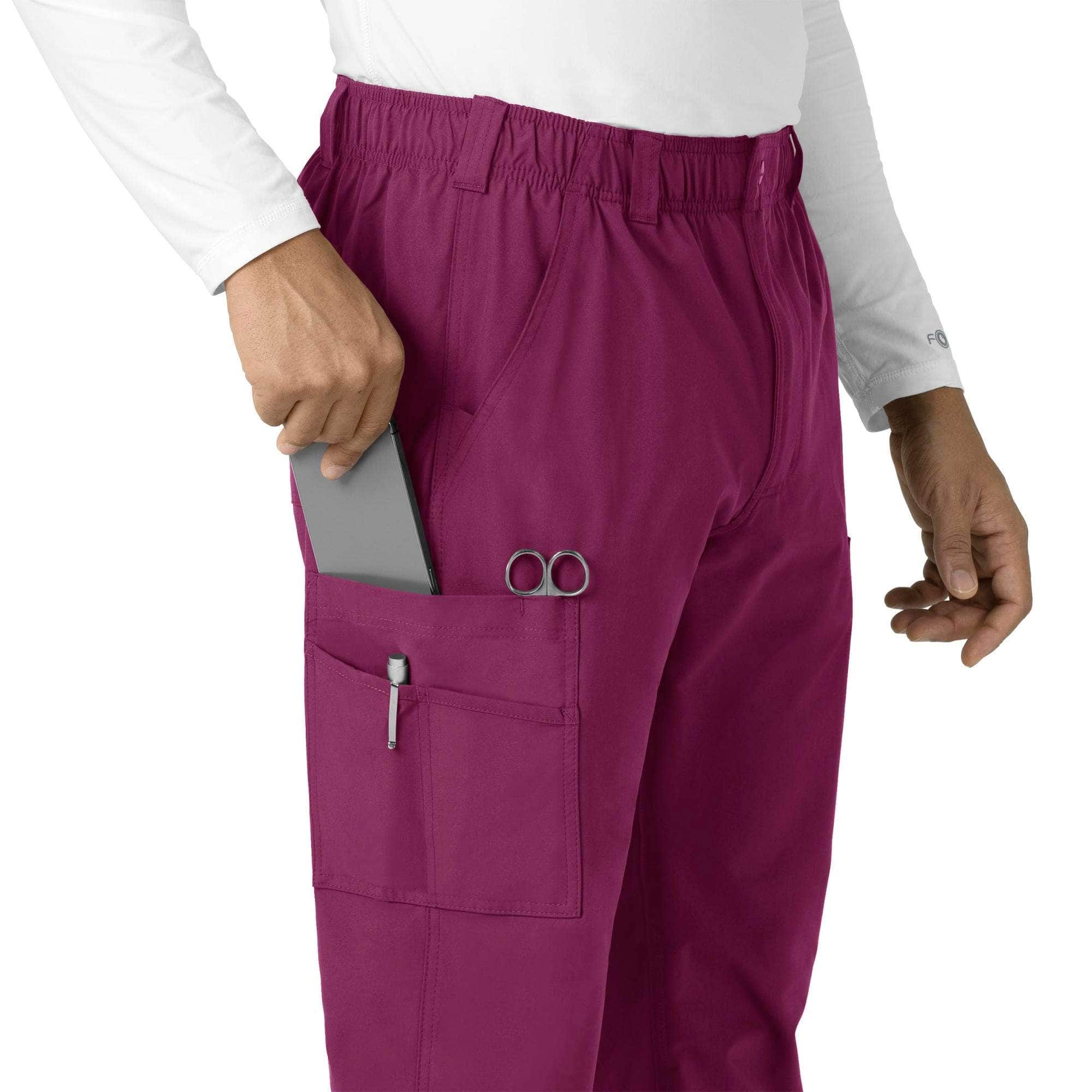 Force essentials straight leg cargo scrub pant