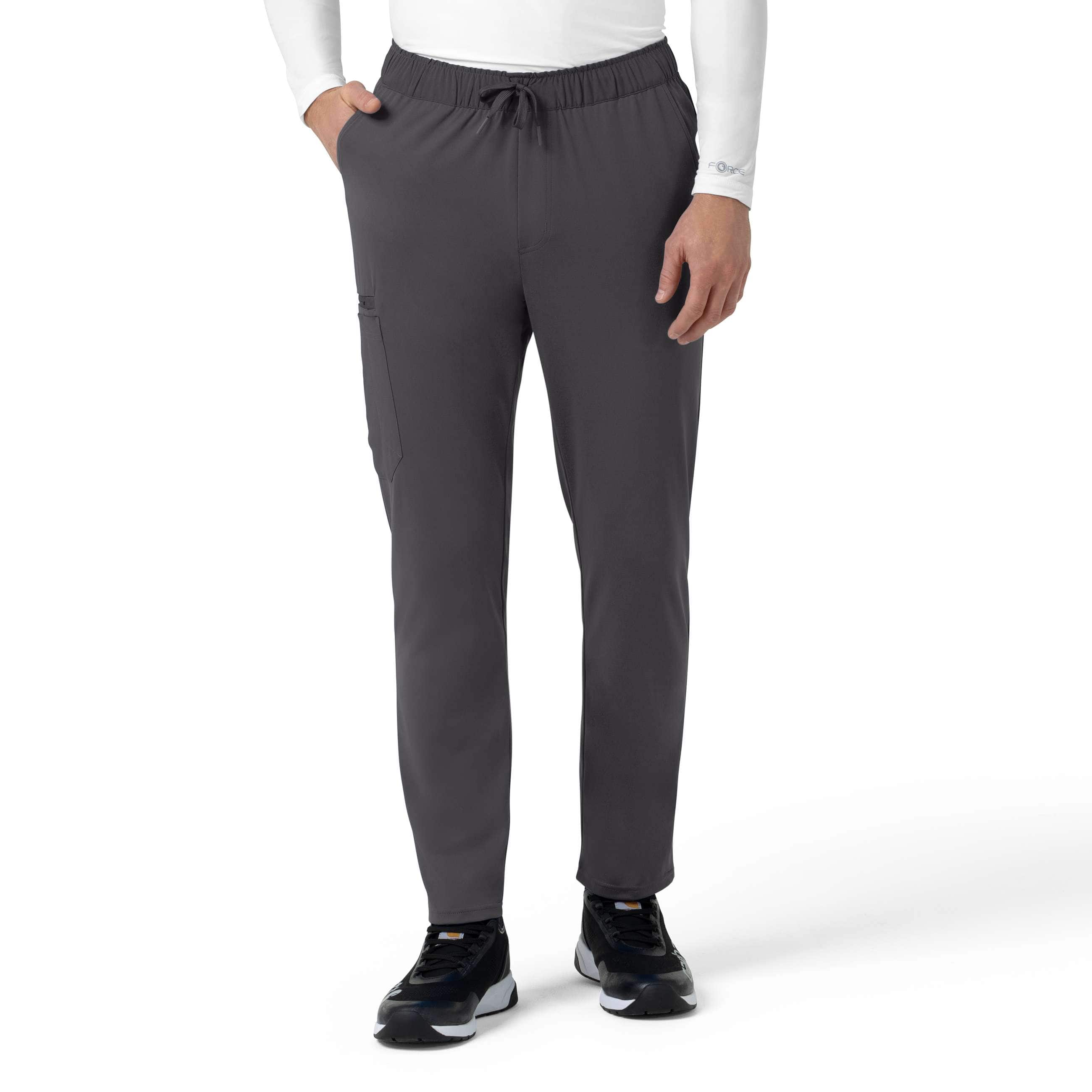 Force cross-flex knit straight leg tapered scrub pant
