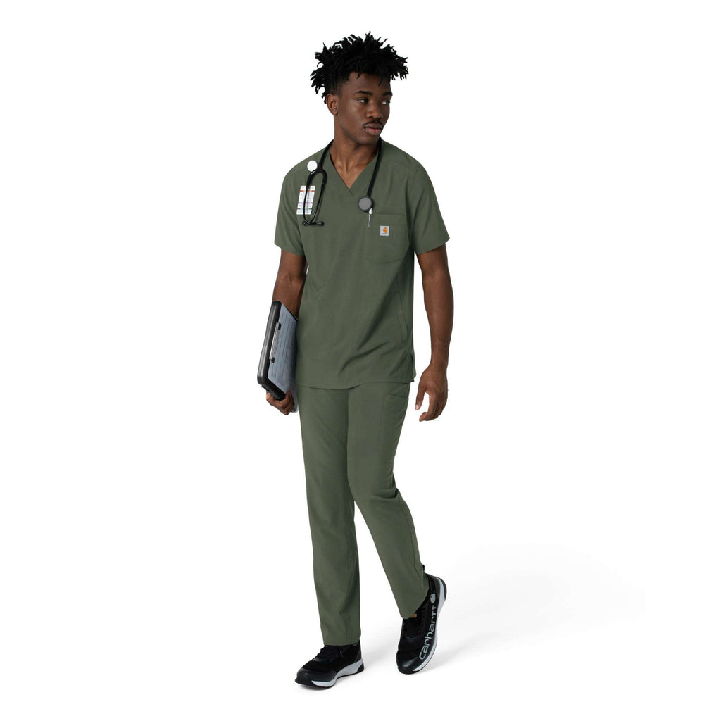 Force cross-flex men's straight leg scrub pant