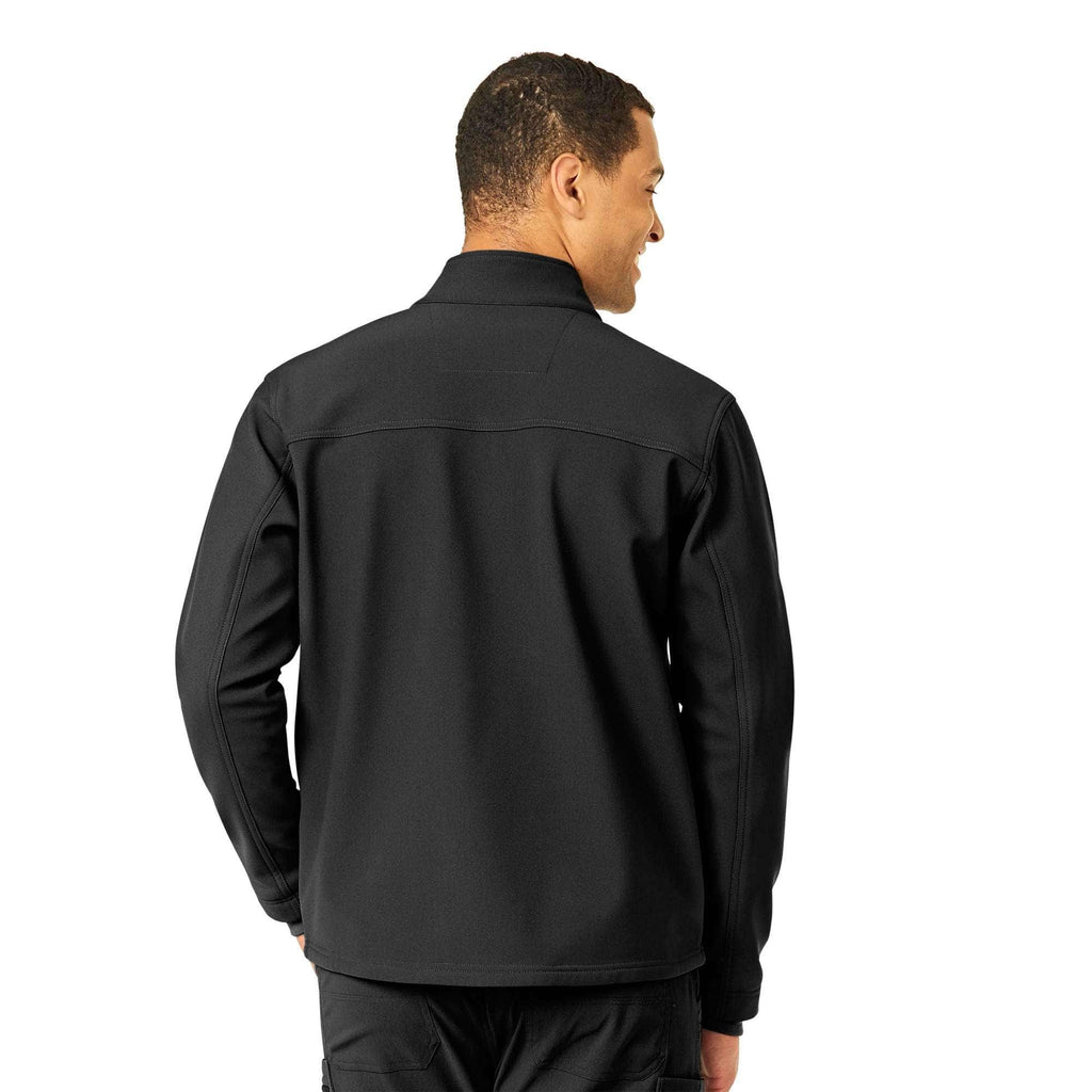 Rugged flex® peak bonded fleece scrub jacket