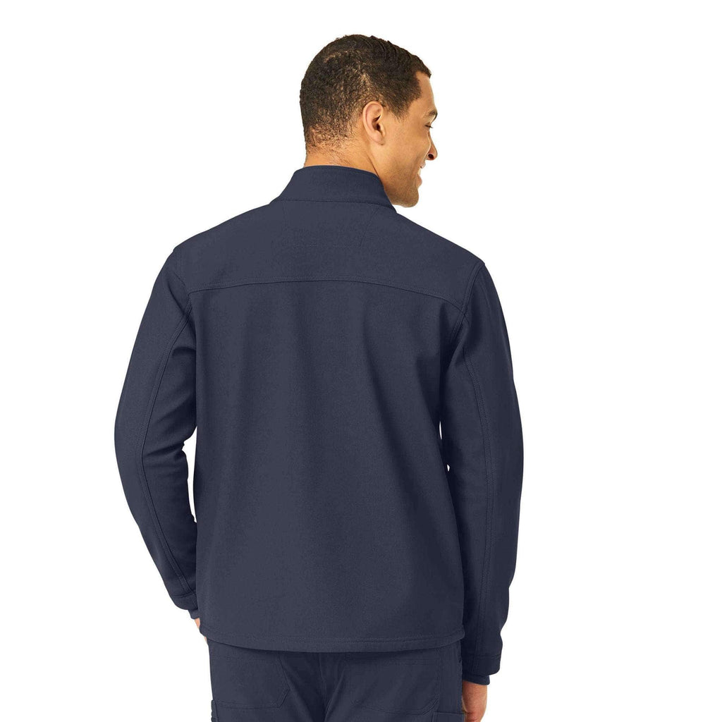 Rugged flex® peak bonded fleece scrub jacket