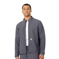 Rugged flex® peak bonded fleece scrub jacket