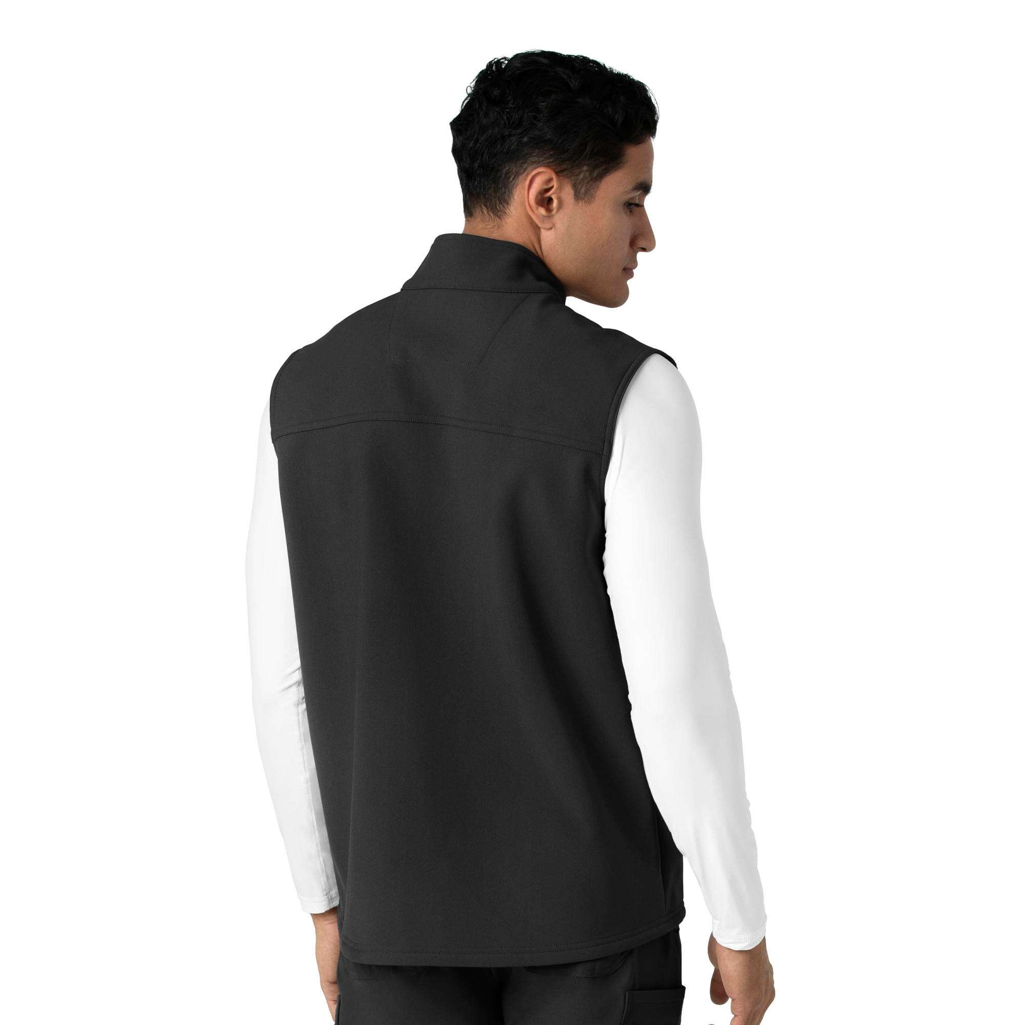 Rugged flex® men's bonded fleece scrub vest