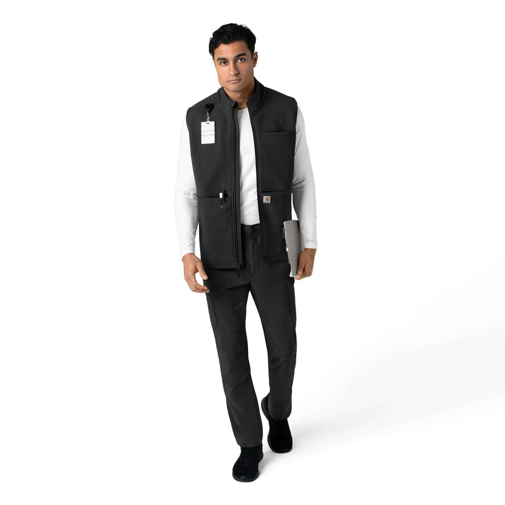 Rugged flex® men's bonded fleece scrub vest
