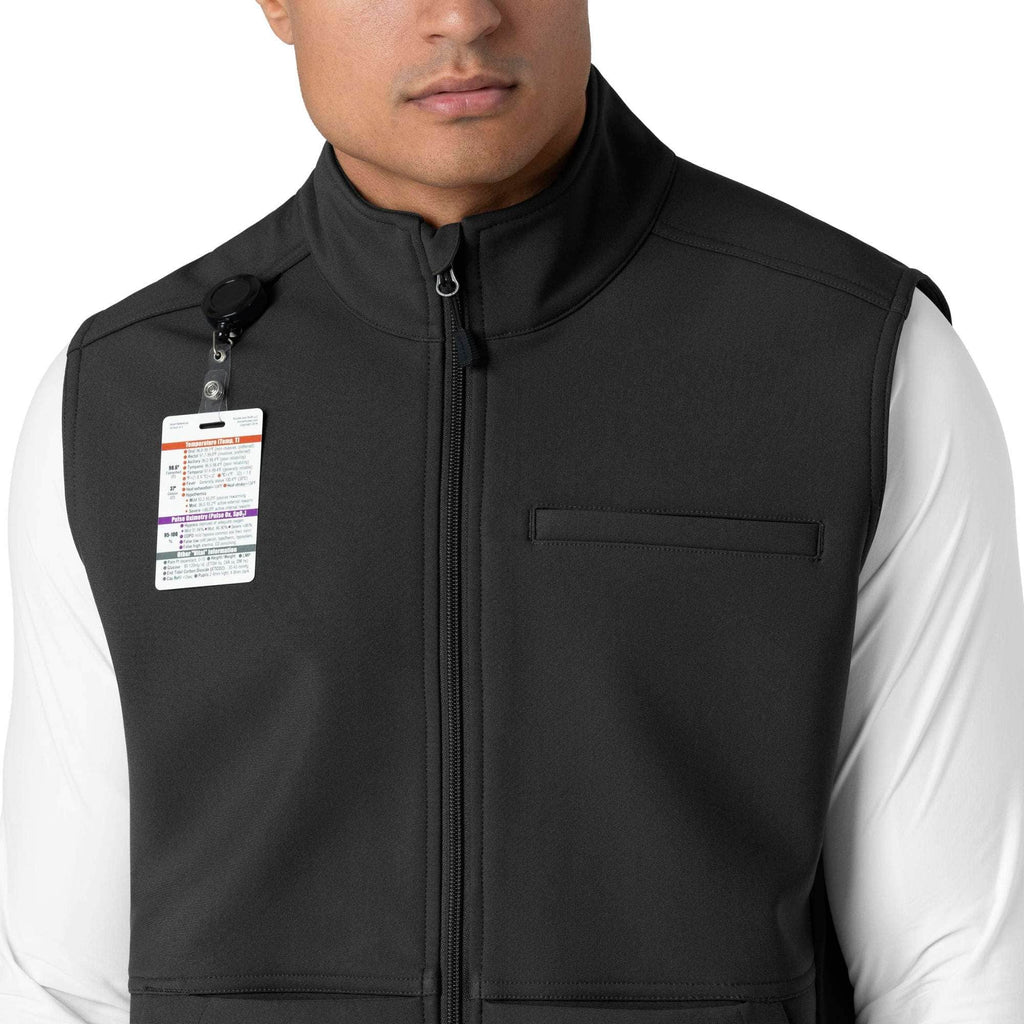 Rugged flex® men's bonded fleece scrub vest
